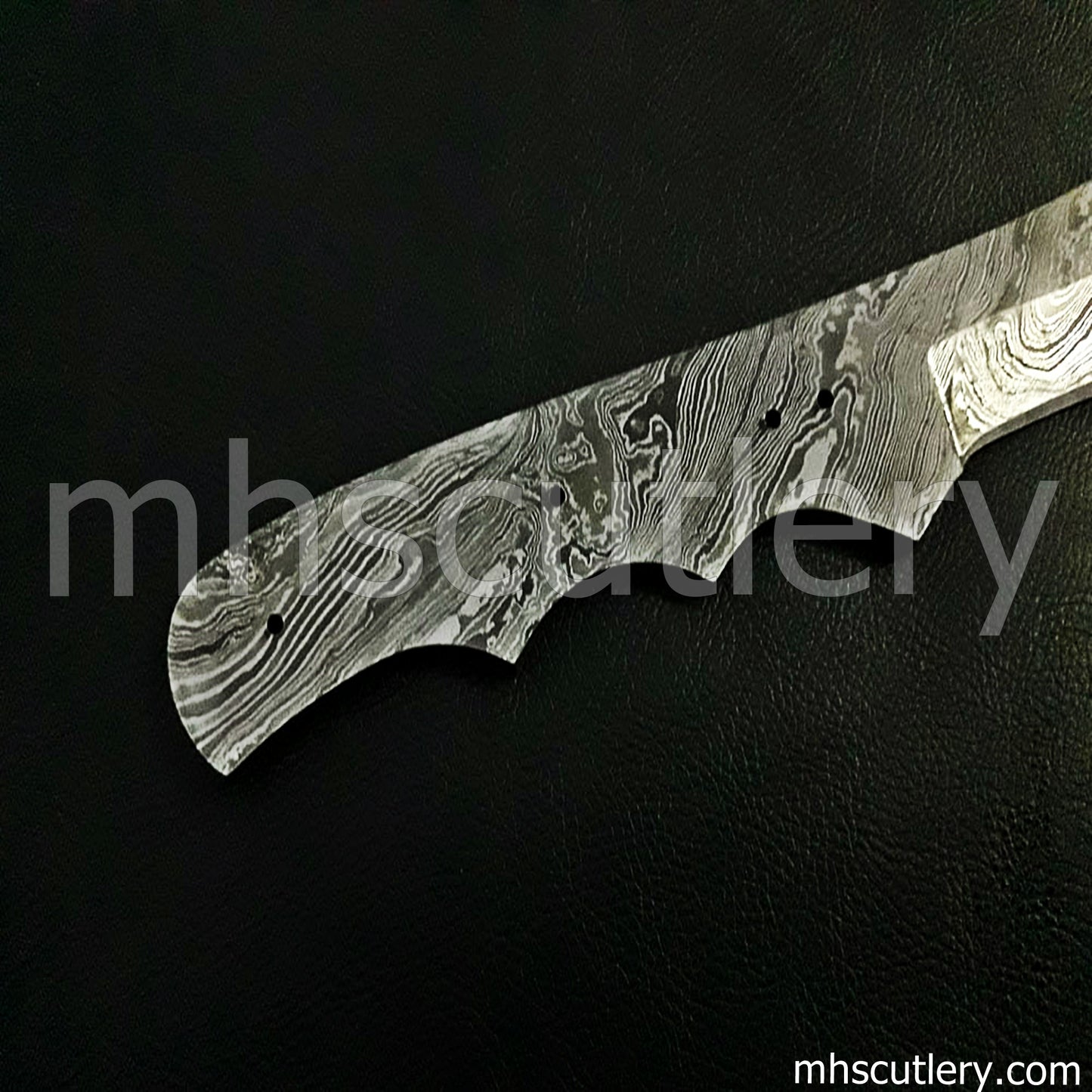 Hand Forged Damascus Steel Tactical Knife Blank Blade | mhscutlery