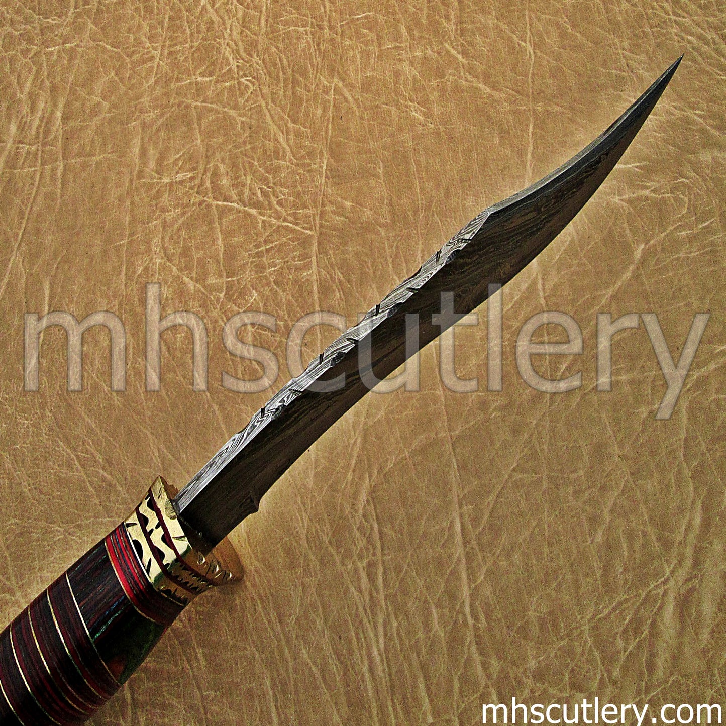Handmade Damascus Steel Hunter Machete | mhscutlery