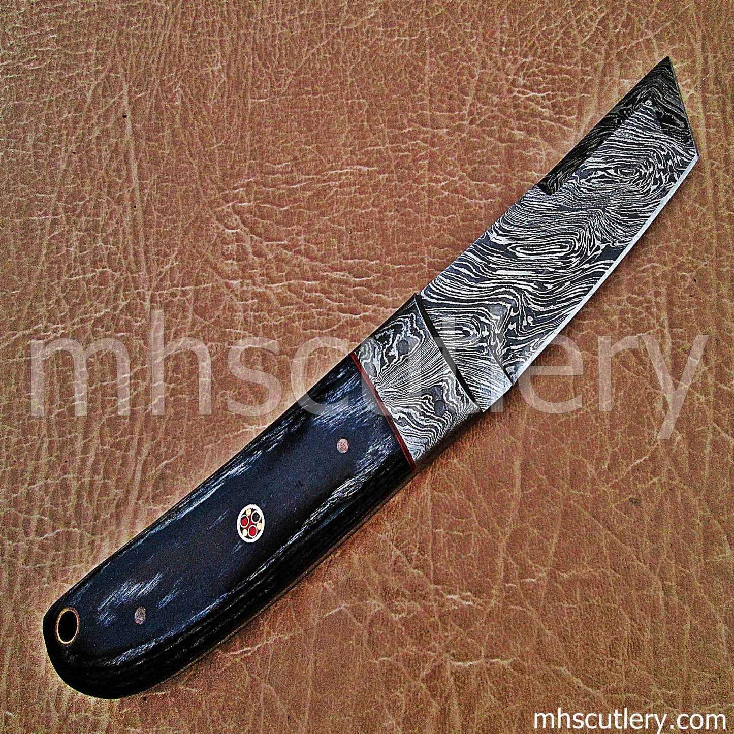Damascus Steel Japanese Tanto | mhscutlery