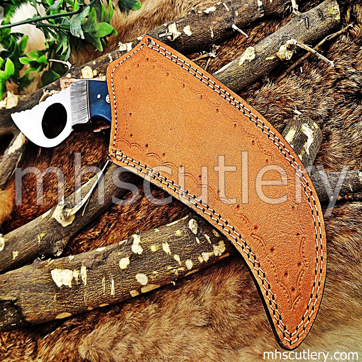 Damascus Karambit Knife | mhscutlery