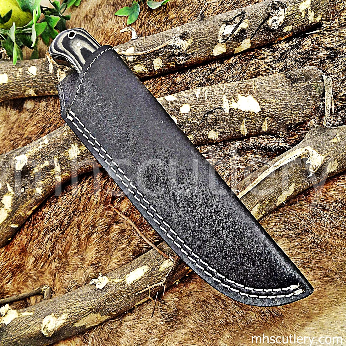 Handmade Damascus Steel Micarta Skinner Knife | mhscutlery