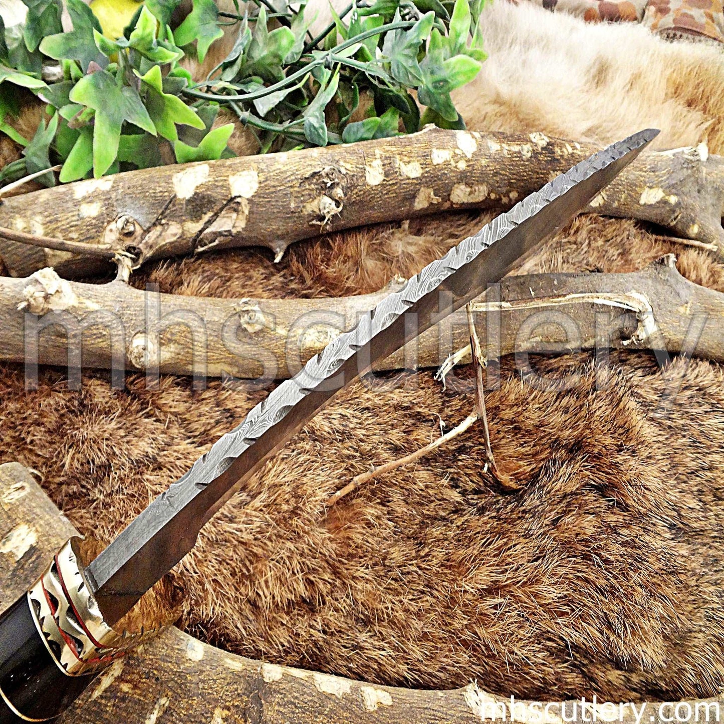 Custom Hand Forged Damascus Steel Survival Kukri | mhscutlery