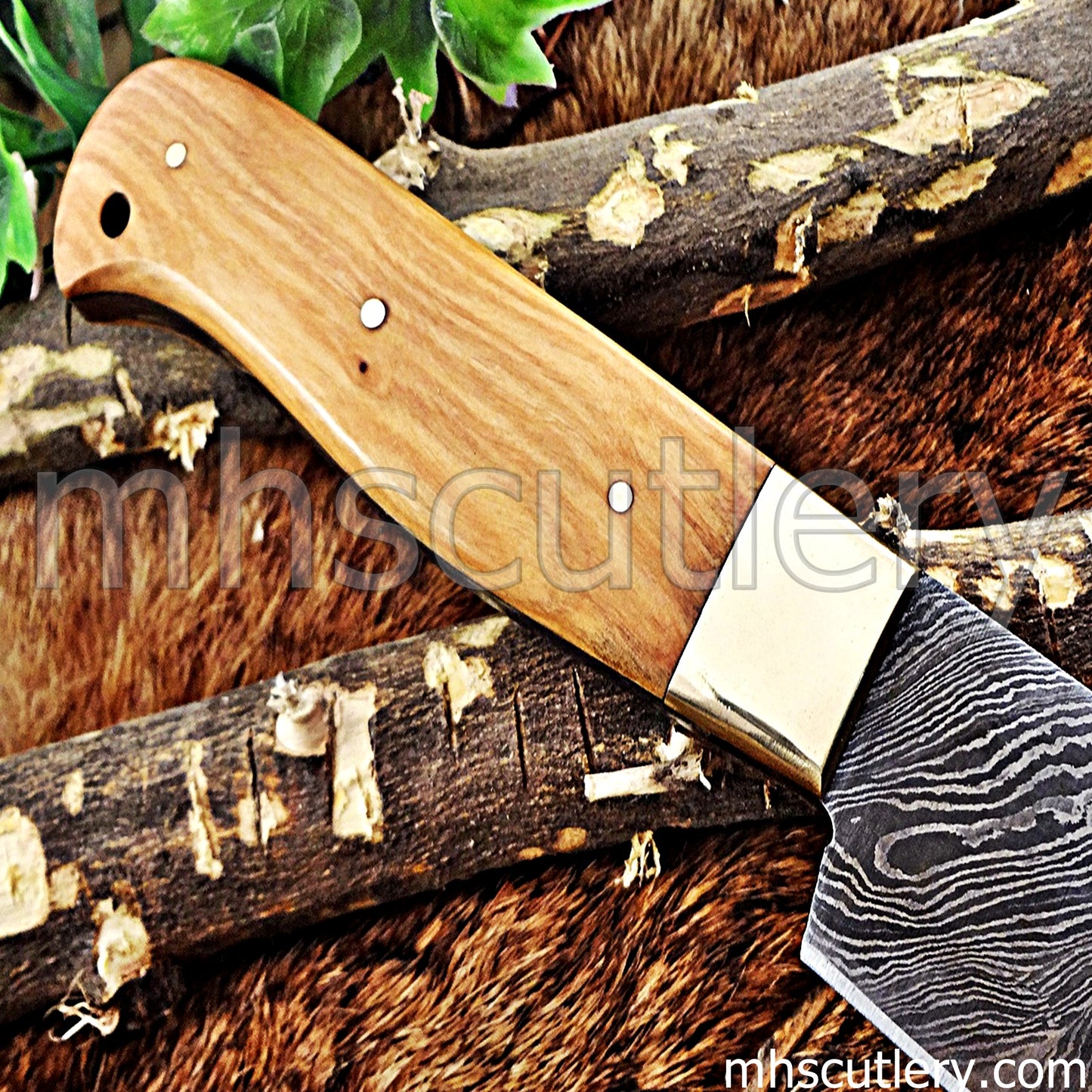 Damascus Steel Utility Chef Knife | mhscutlery