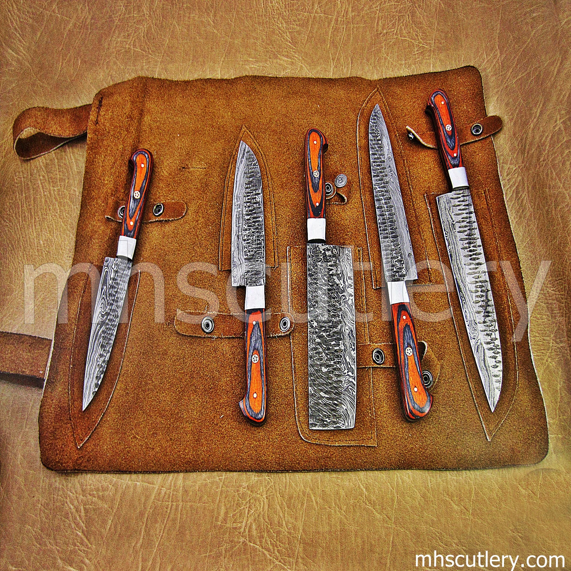 Damascus Steel Kitchen's Chef Set | mhscutlery