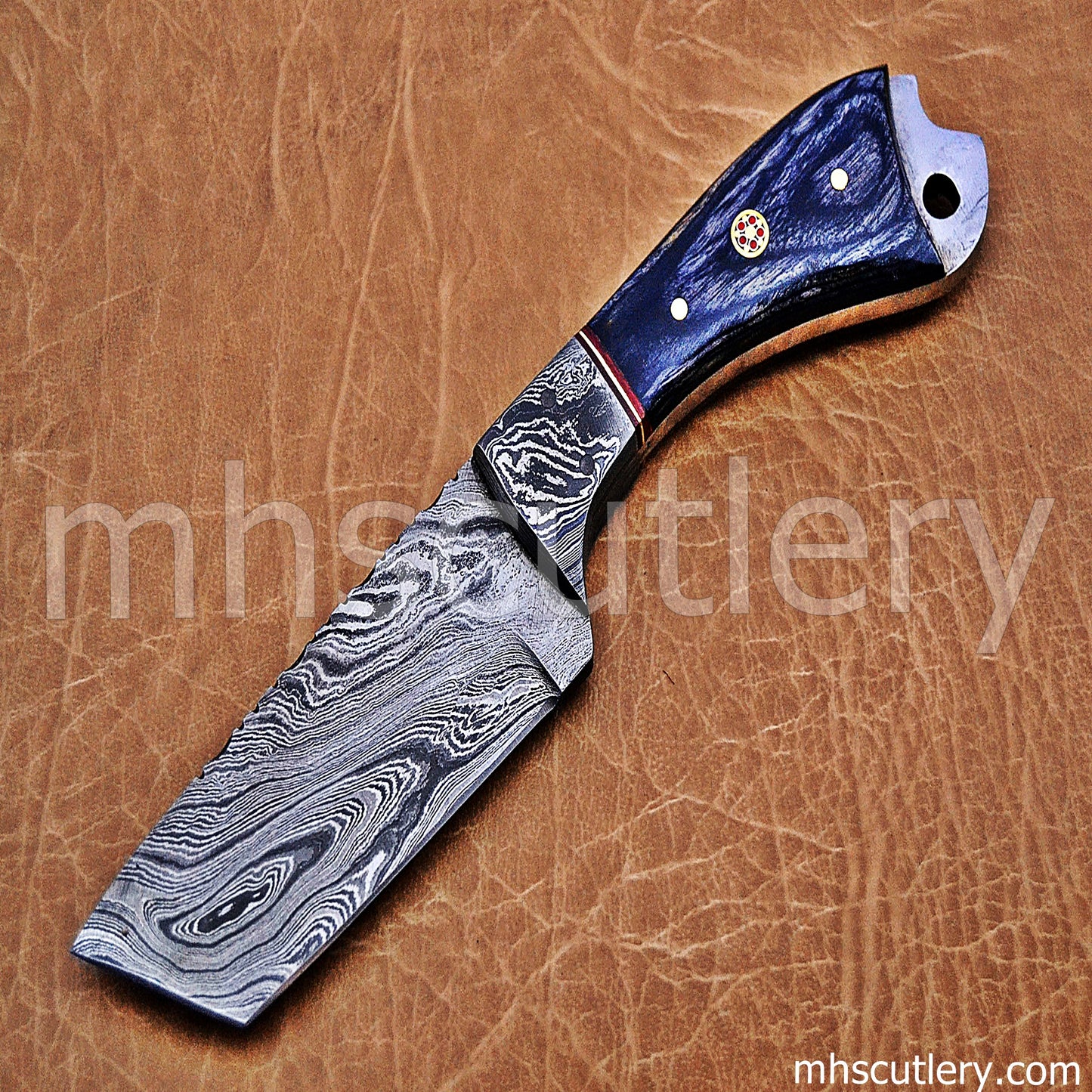 Hand Forged Damascus Steel Fancy Tanto | mhscutlery