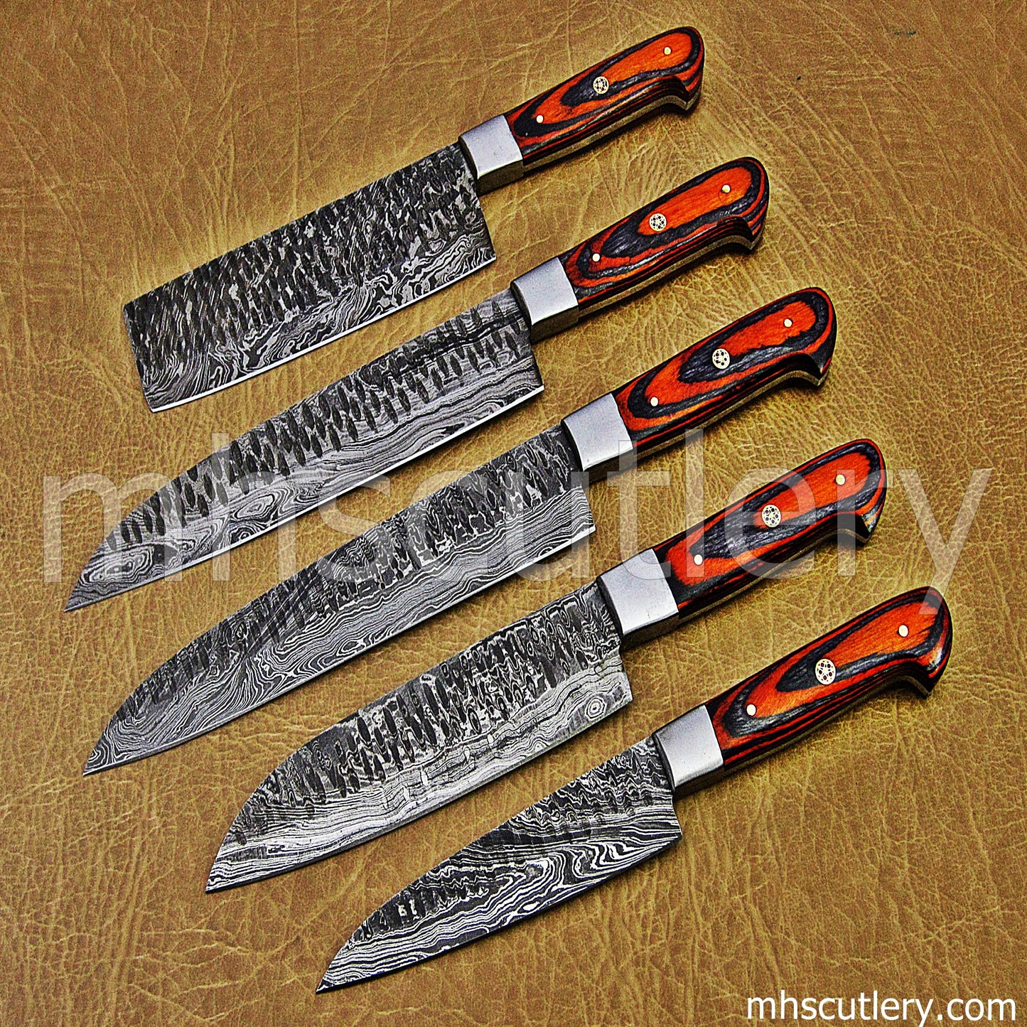 Damascus Steel Kitchen's Chef Set | mhscutlery