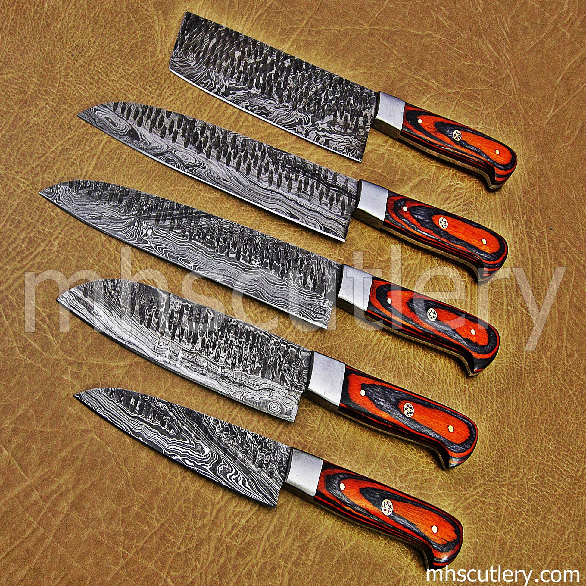 Damascus Steel Kitchen's Chef Set | mhscutlery