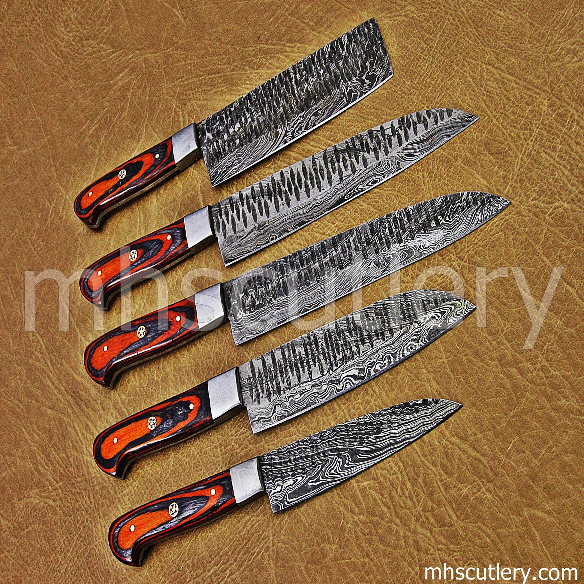 Damascus Steel Kitchen's Chef Set | mhscutlery
