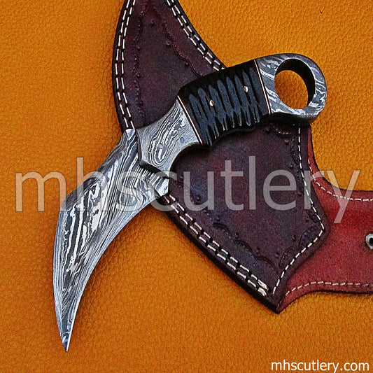 Damascus Steel Tactical Karambit | mhscutlery