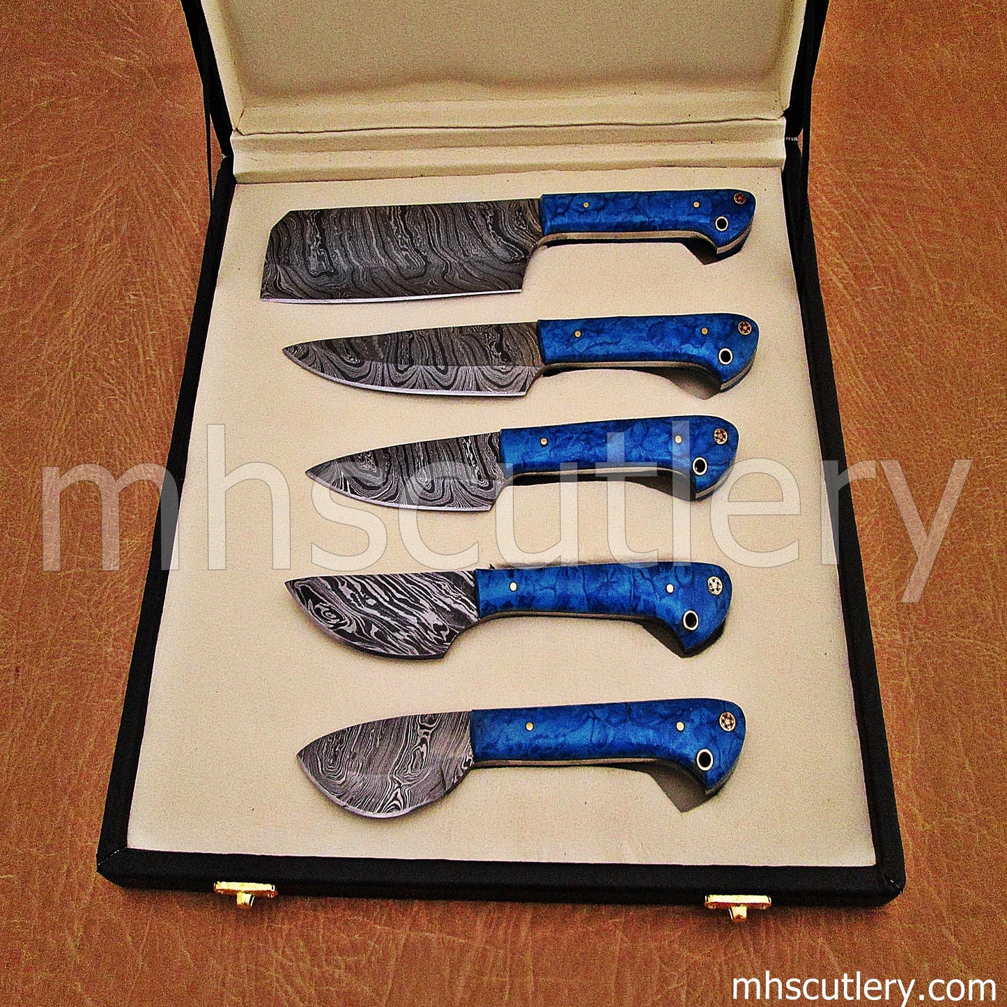 Damascus Steel Kitchen Chef Set | mhscutlery