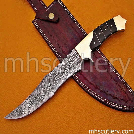 Custom Hand Forged Damascus Steel Antique Machete | mhscutlery