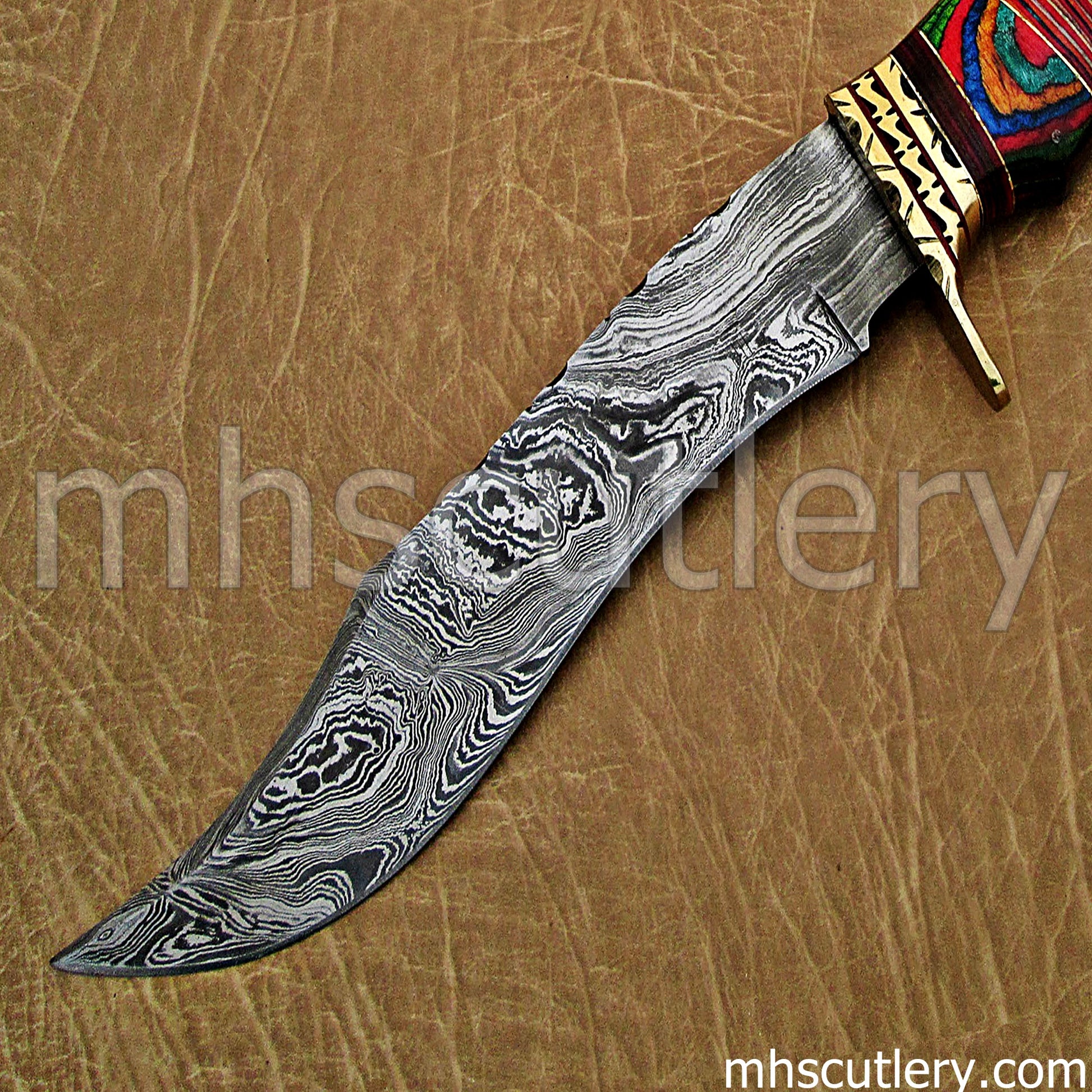 Handmade Damascus Steel Hunter Machete | mhscutlery