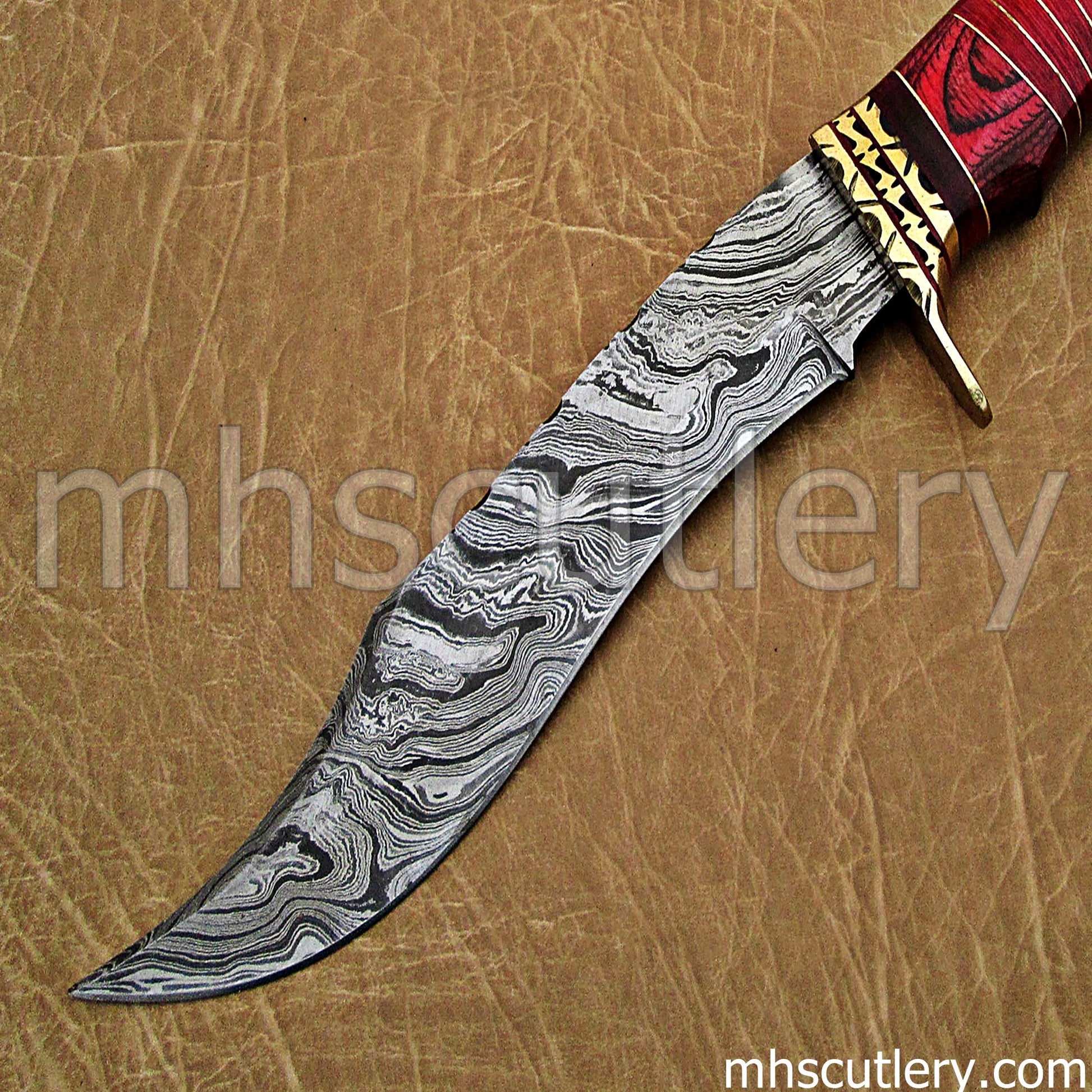 Handmade Damascus Steel Kukri Hunting Knife | mhscutlery