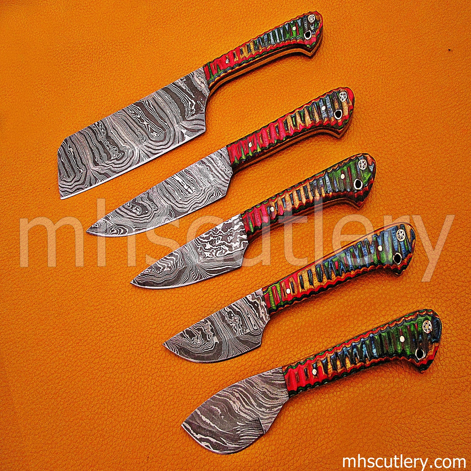 Damascus Steel Kitchen's Chef Set / 5 Pcs | mhscutlery