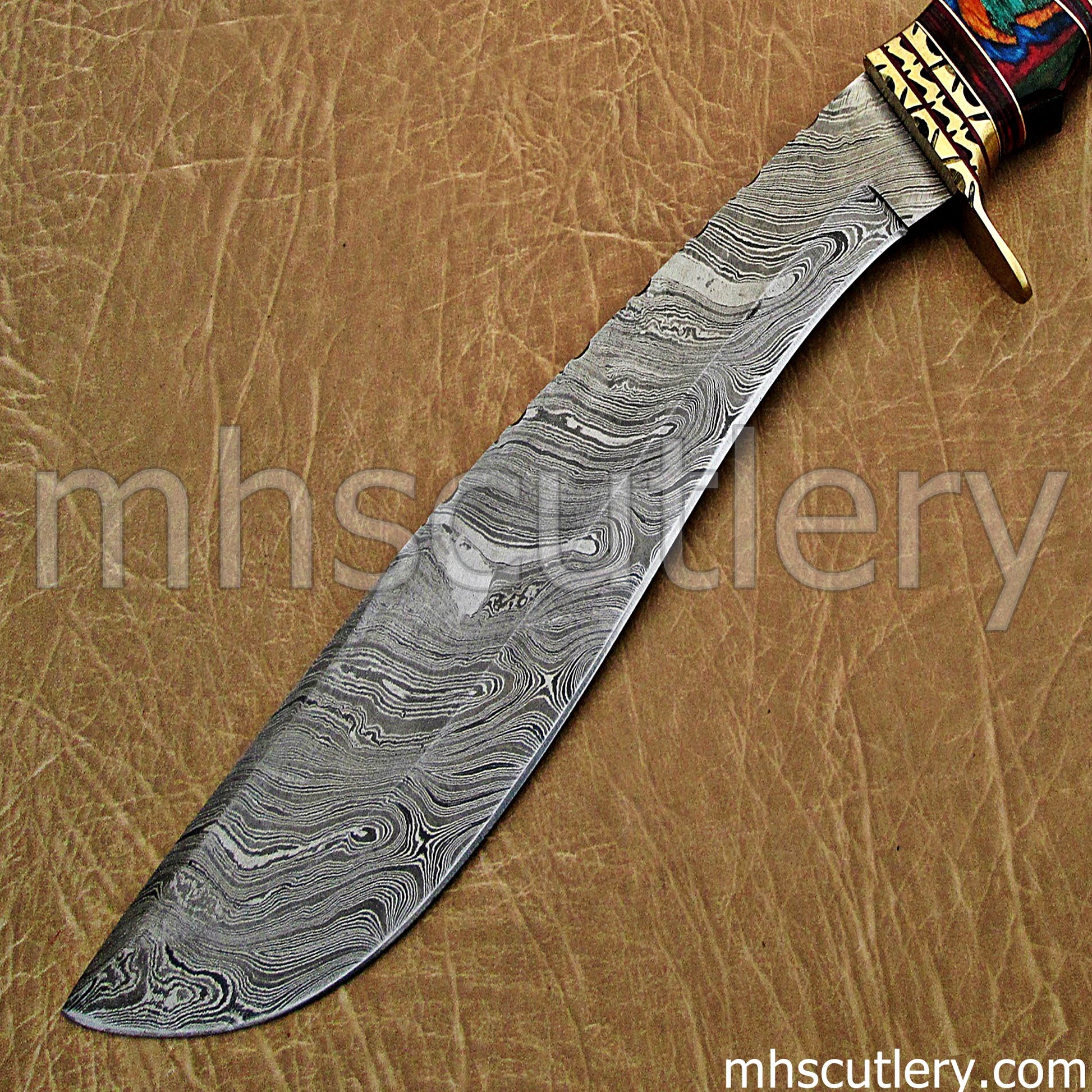 Damascus Steel Nepalese Kukri Hunter Knife | mhscutlery