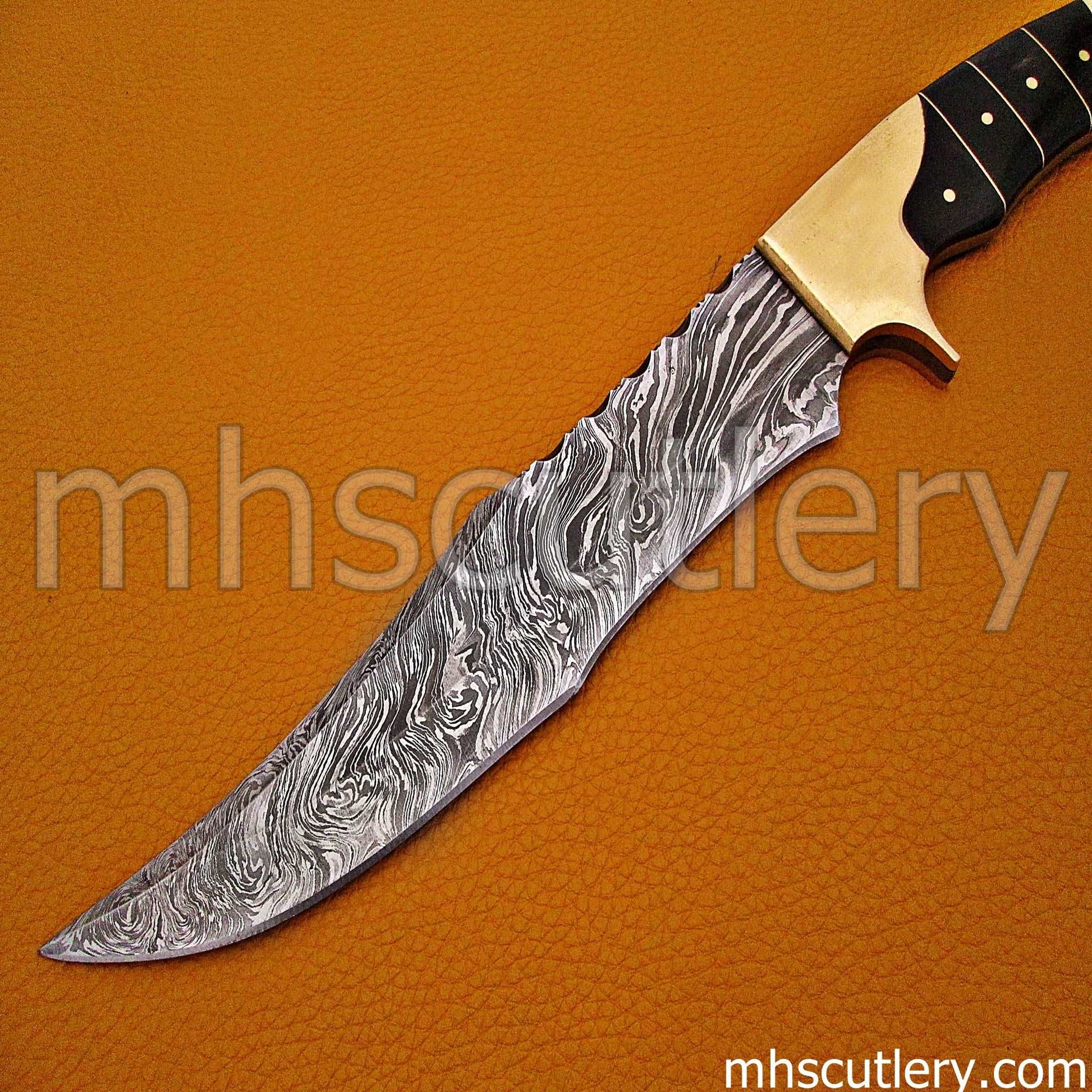 Custom Hand Forged Damascus Steel Antique Machete | mhscutlery