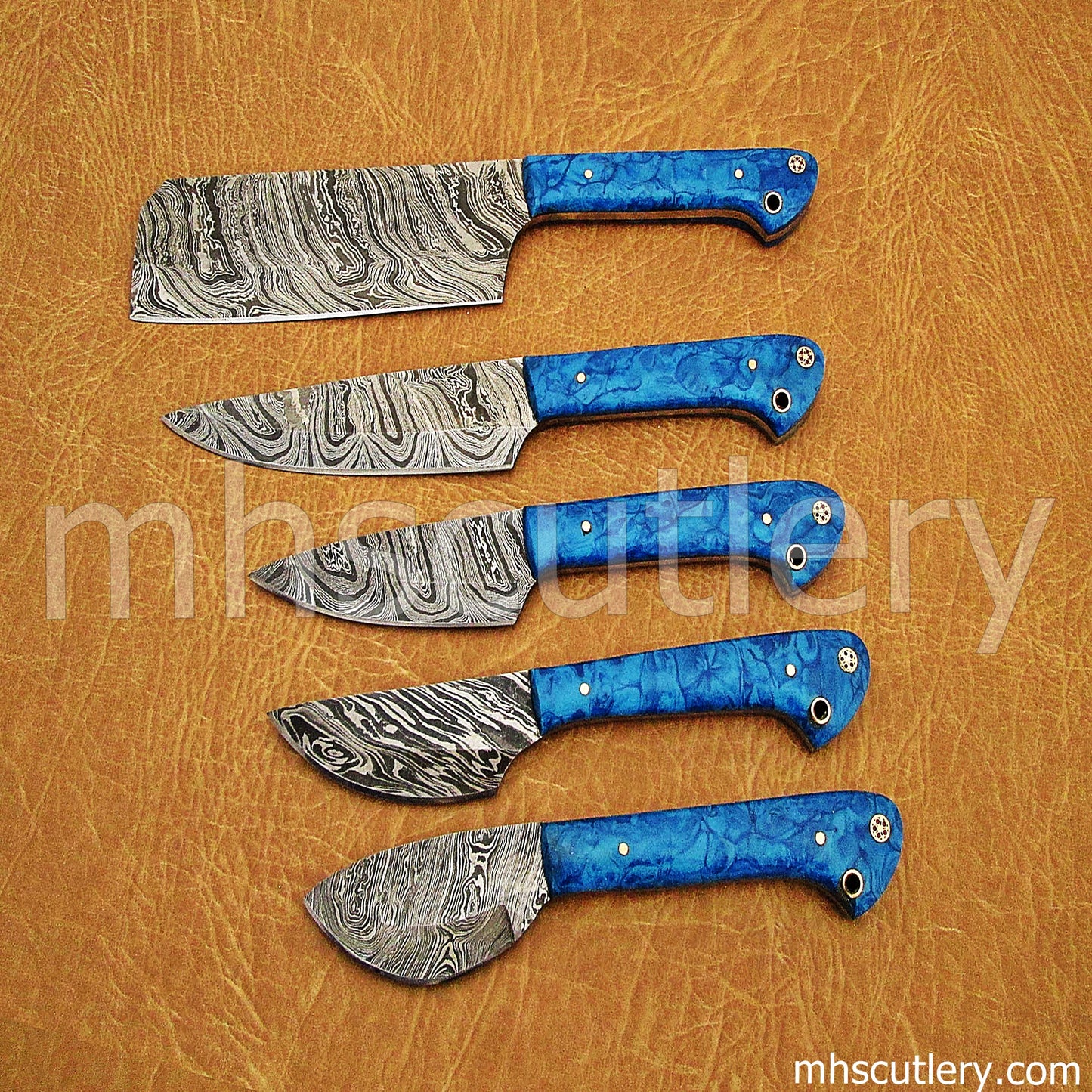 Damascus Steel Kitchen Chef Set | mhscutlery