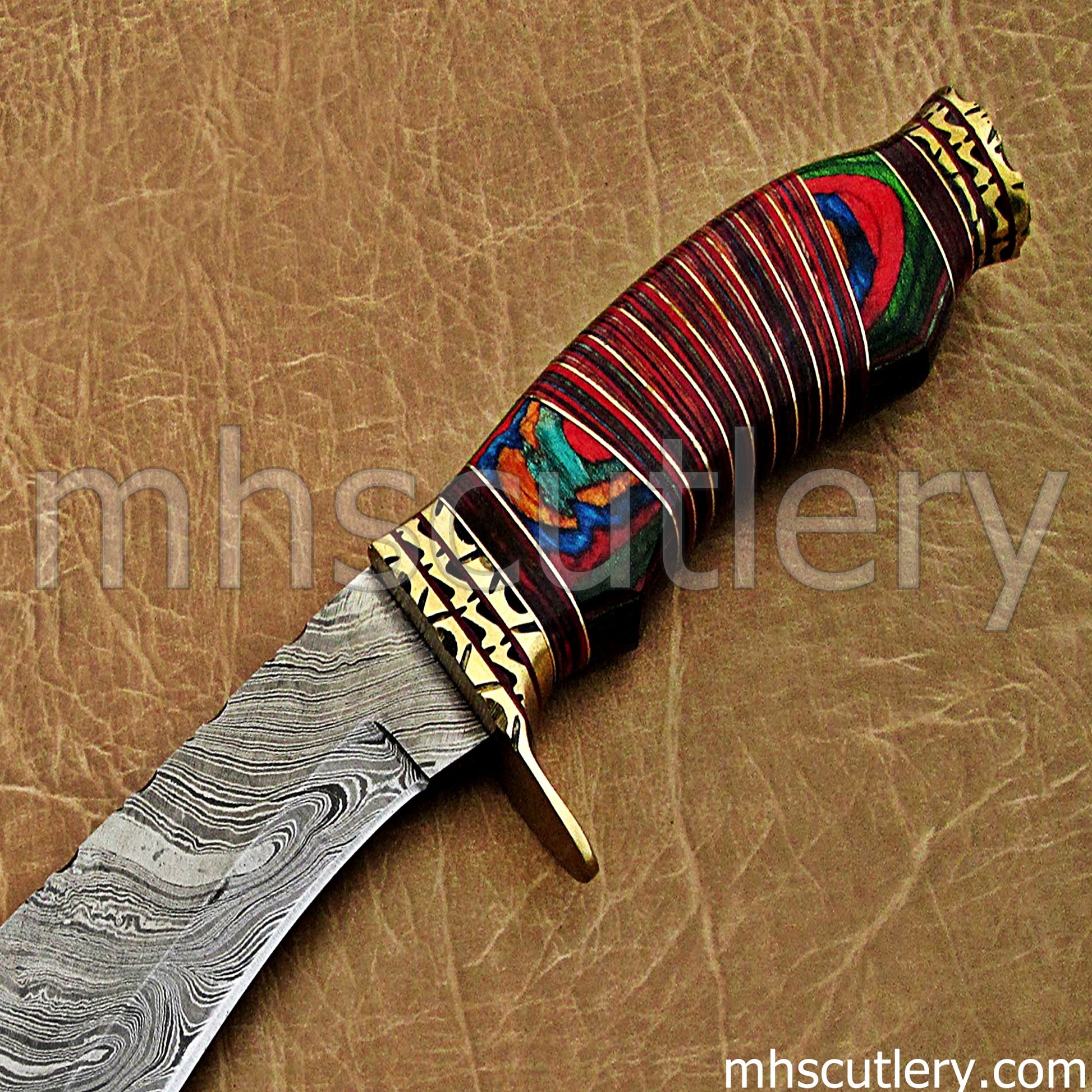Damascus Steel Nepalese Kukri Hunter Knife | mhscutlery