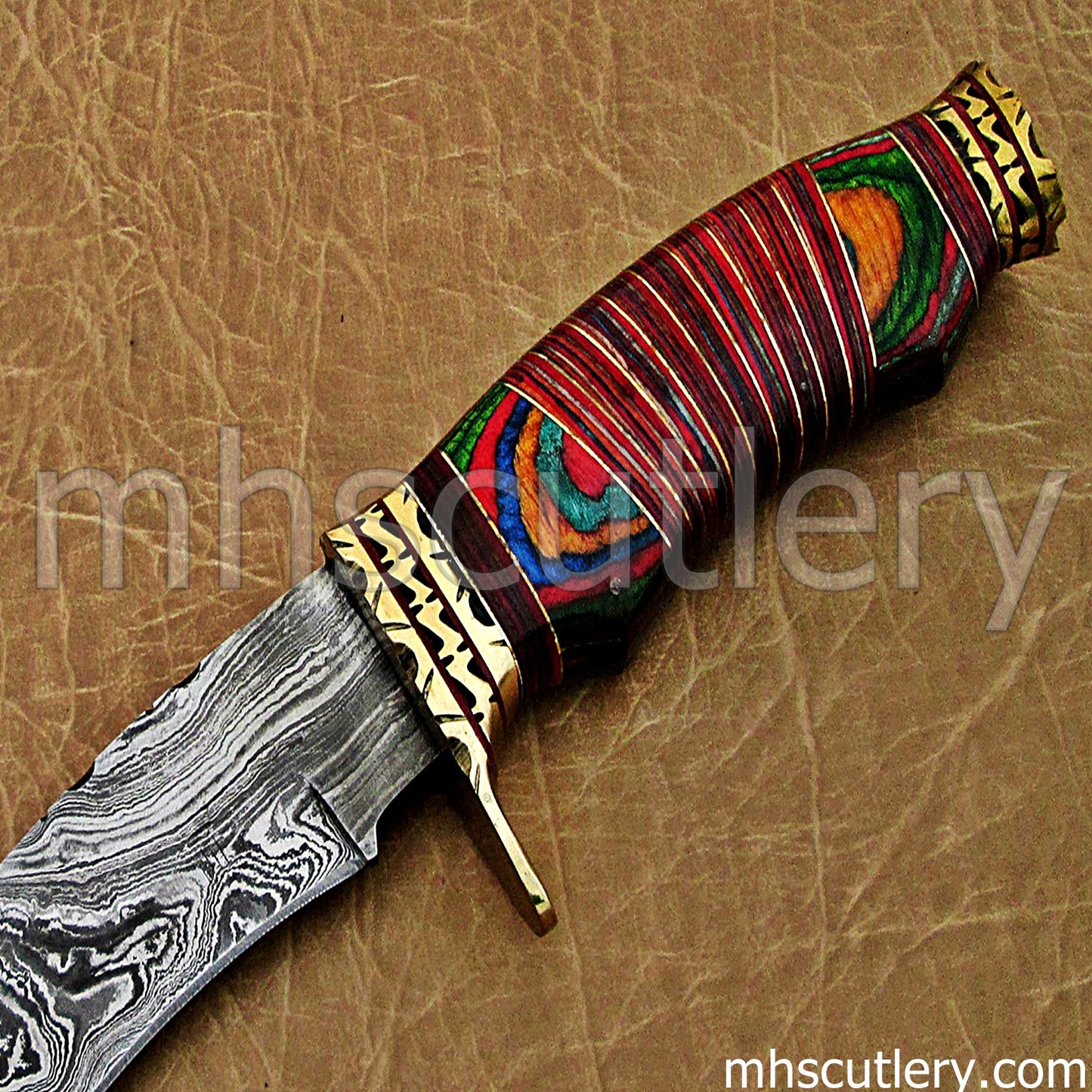 Handmade Damascus Steel Hunter Machete | mhscutlery
