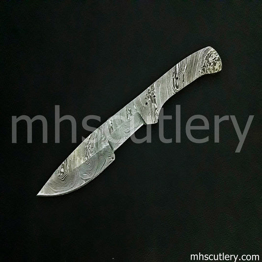Custom Hand Forged Damascus Steel Tactical Hunter Blank Blade For Knife Makers | mhscutlery