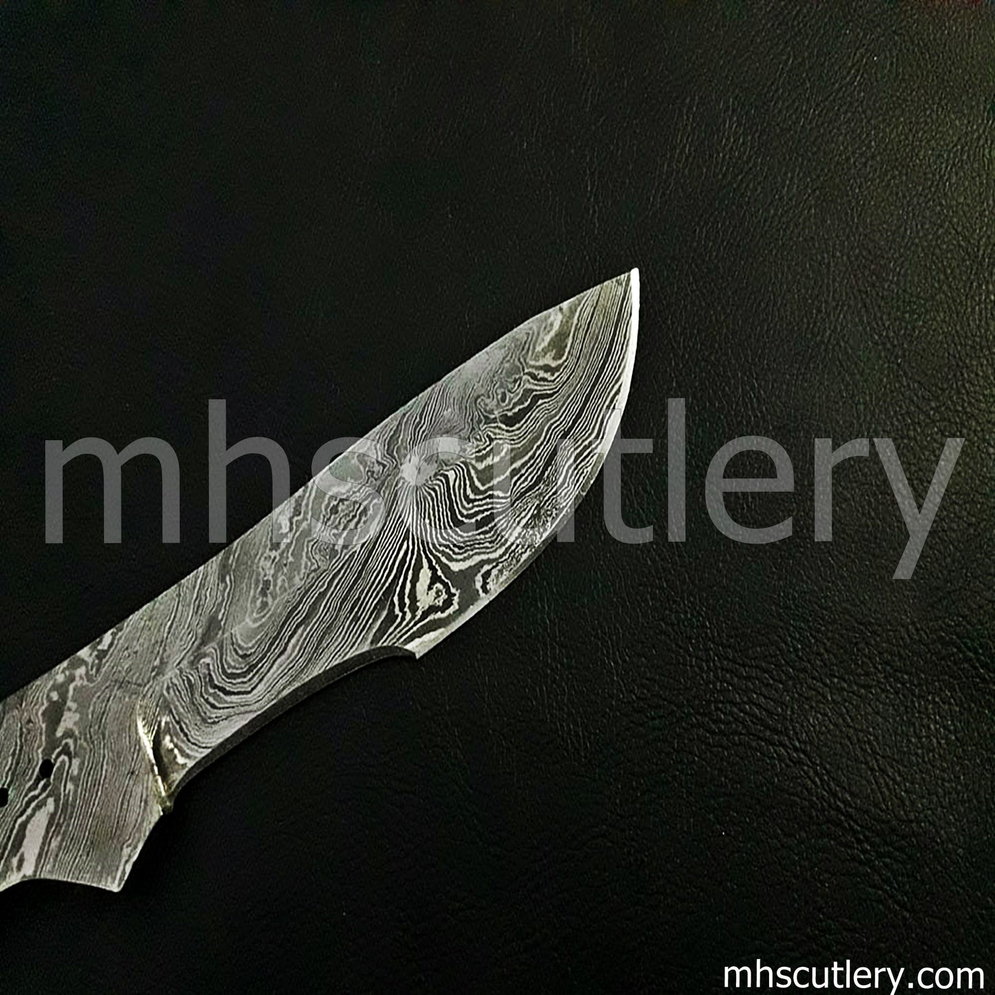 Hand Forged Damascus Steel Tactical Knife Blank Blade | mhscutlery
