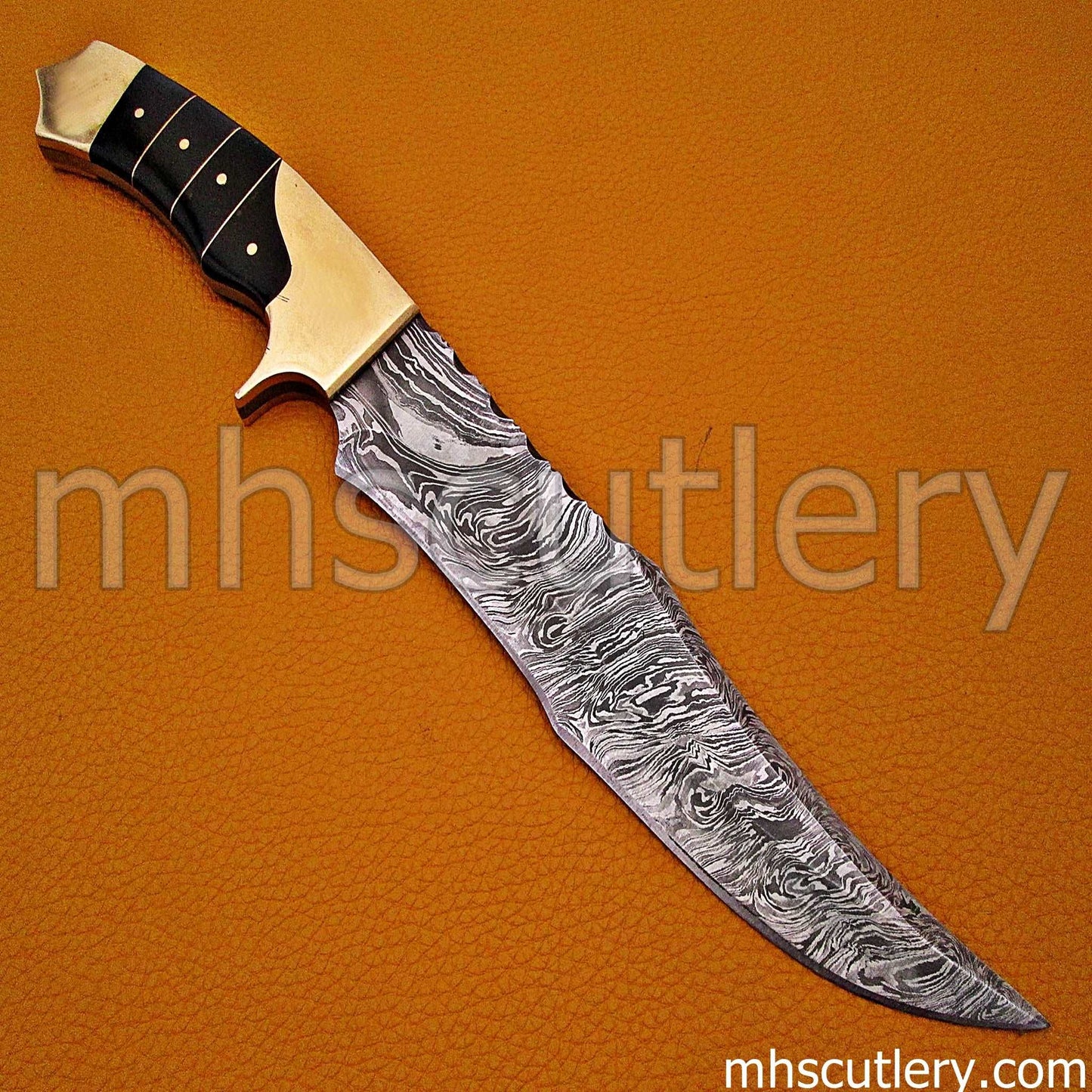 Custom Hand Forged Damascus Steel Antique Machete | mhscutlery