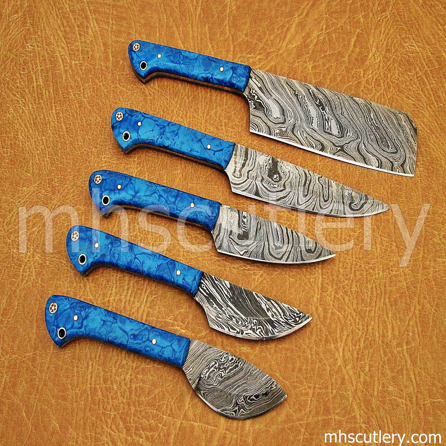 Damascus Steel Kitchen Chef Set | mhscutlery