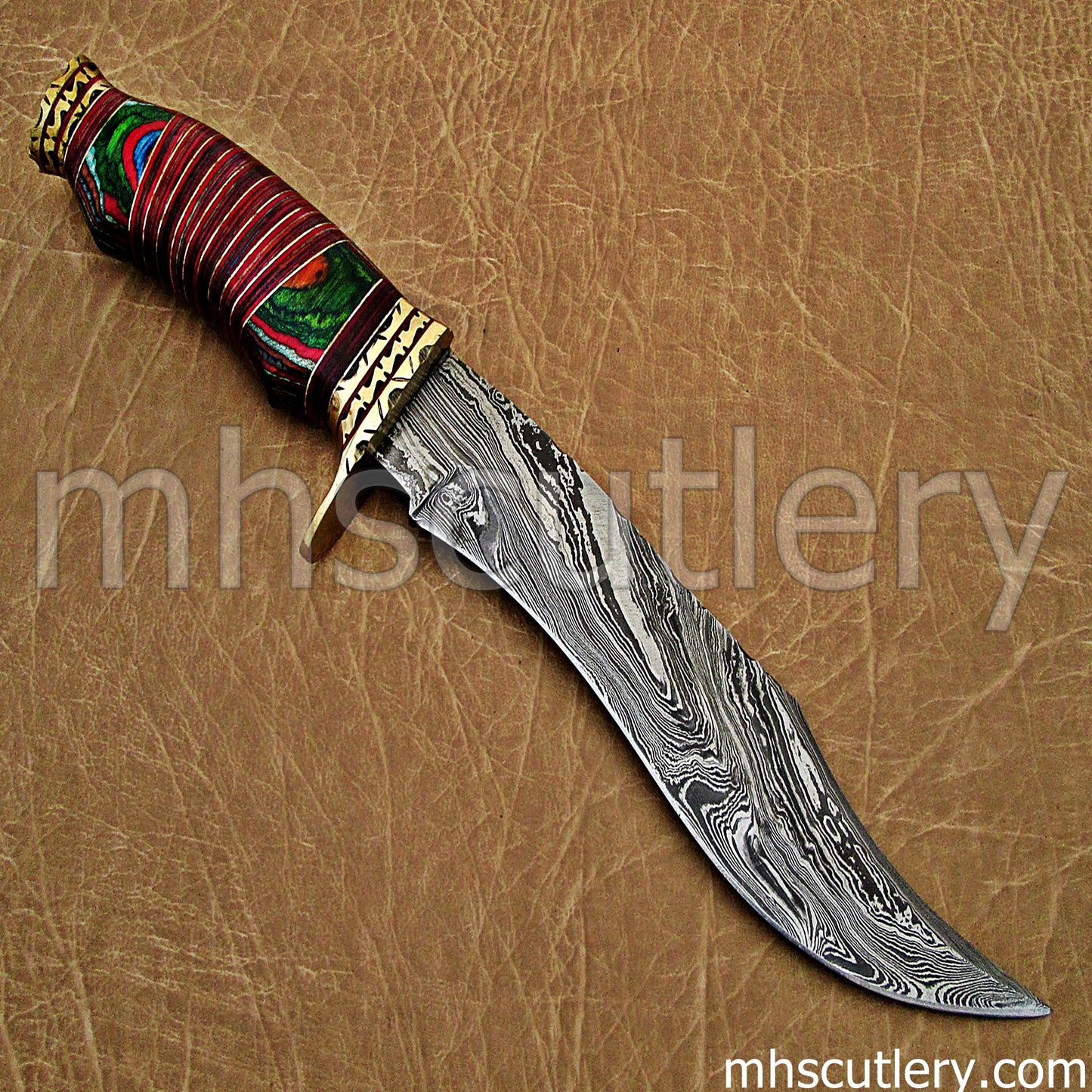 Handmade Damascus Steel Hunter Machete | mhscutlery