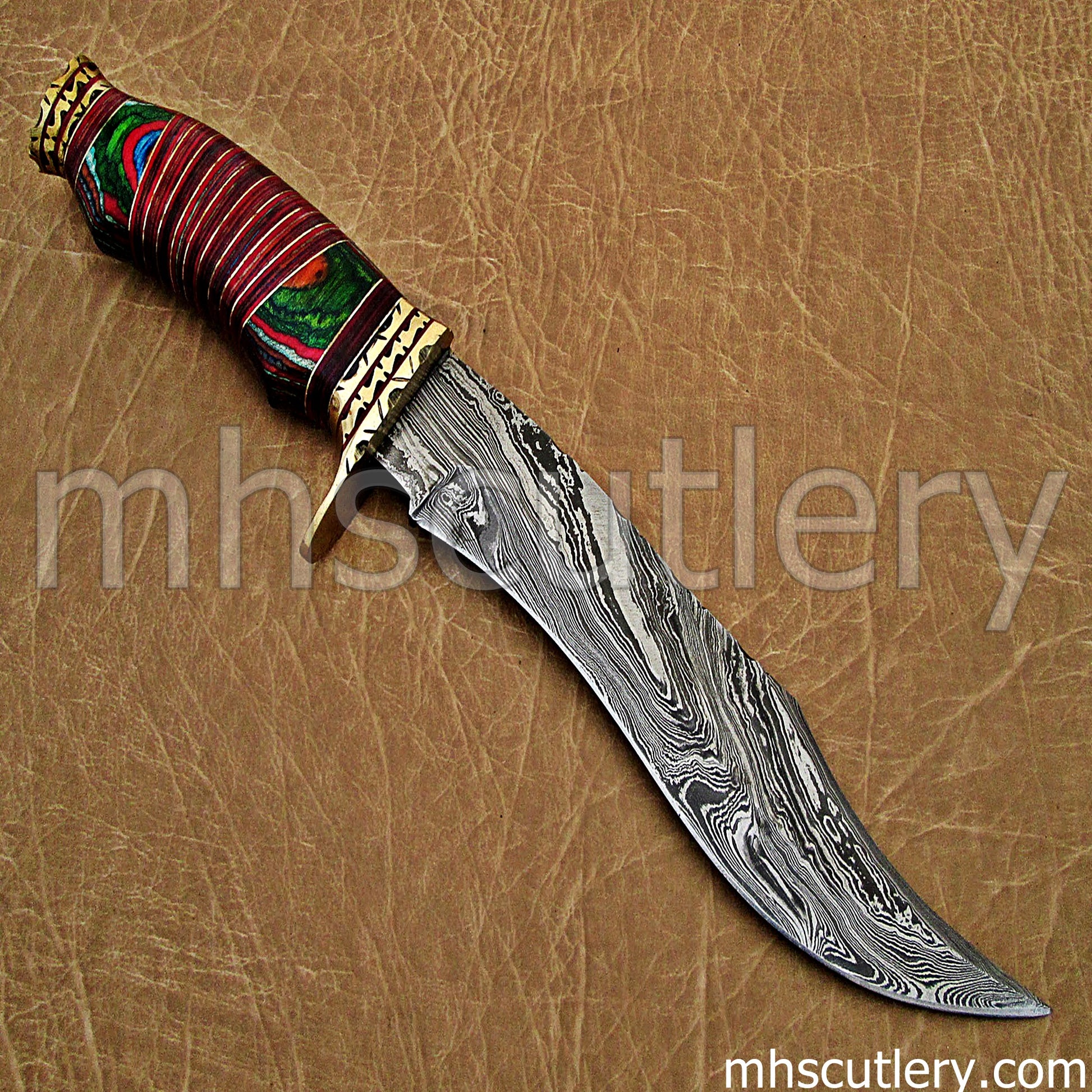 Handmade Damascus Steel Hunter Machete | mhscutlery