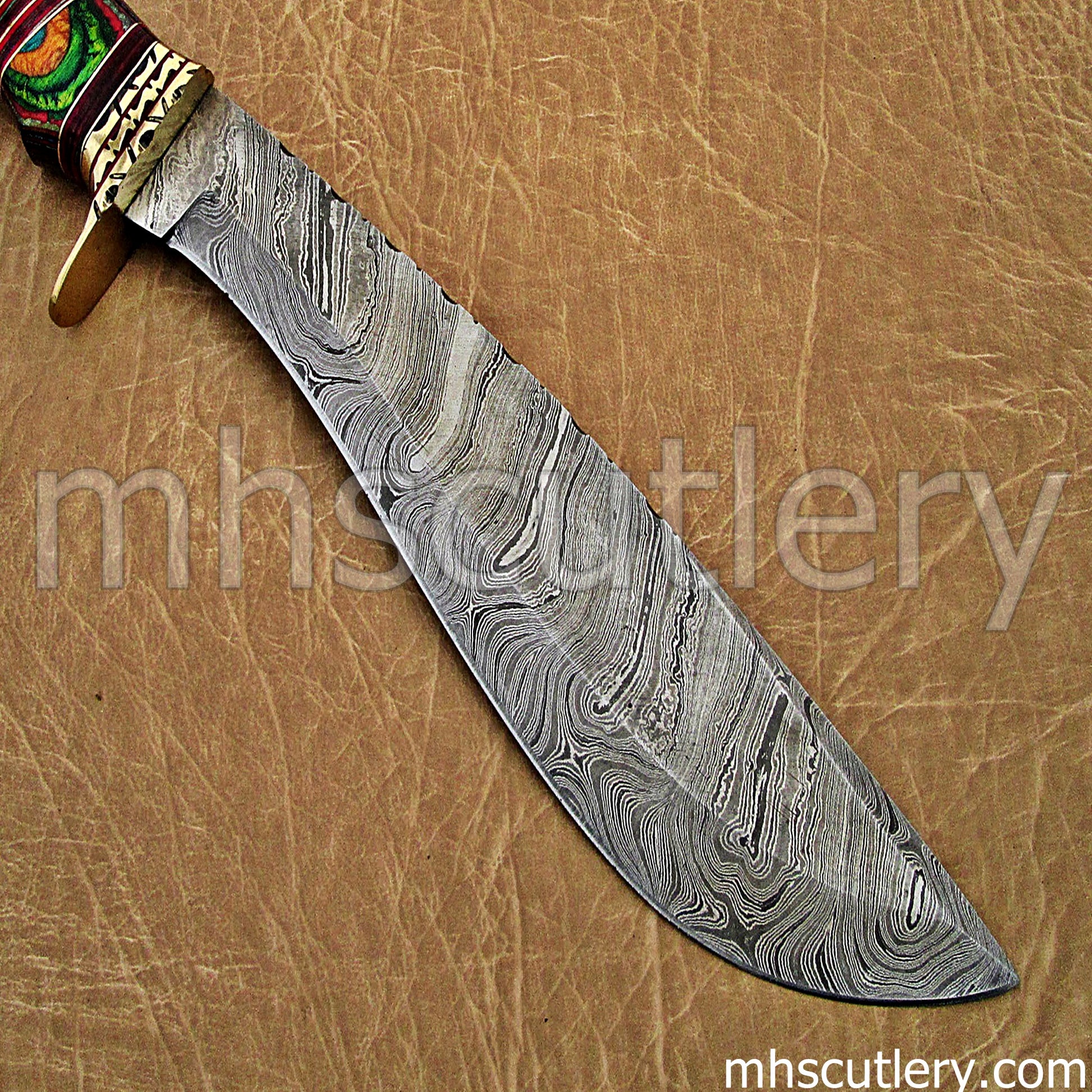 Damascus Steel Nepalese Kukri Hunter Knife | mhscutlery