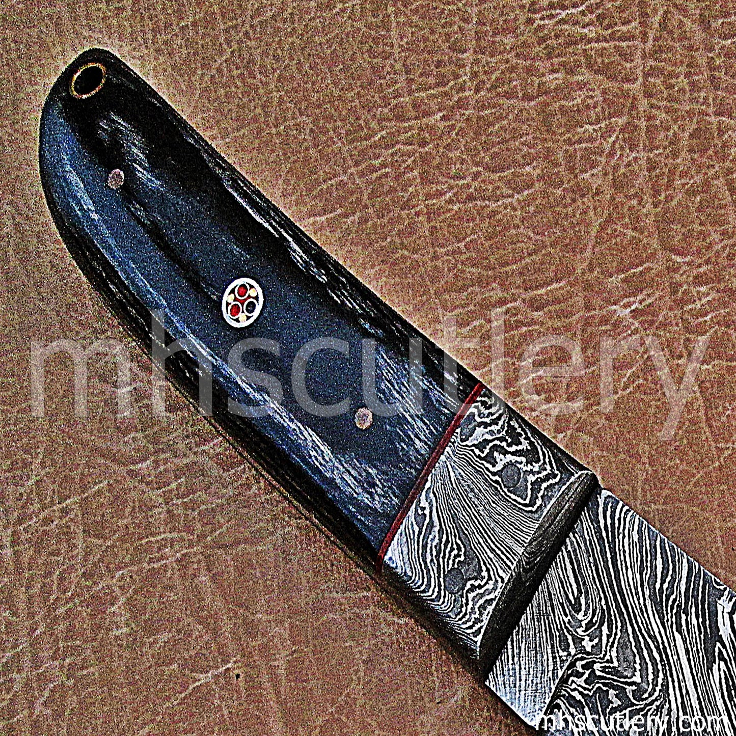 Damascus Steel Japanese Tanto | mhscutlery