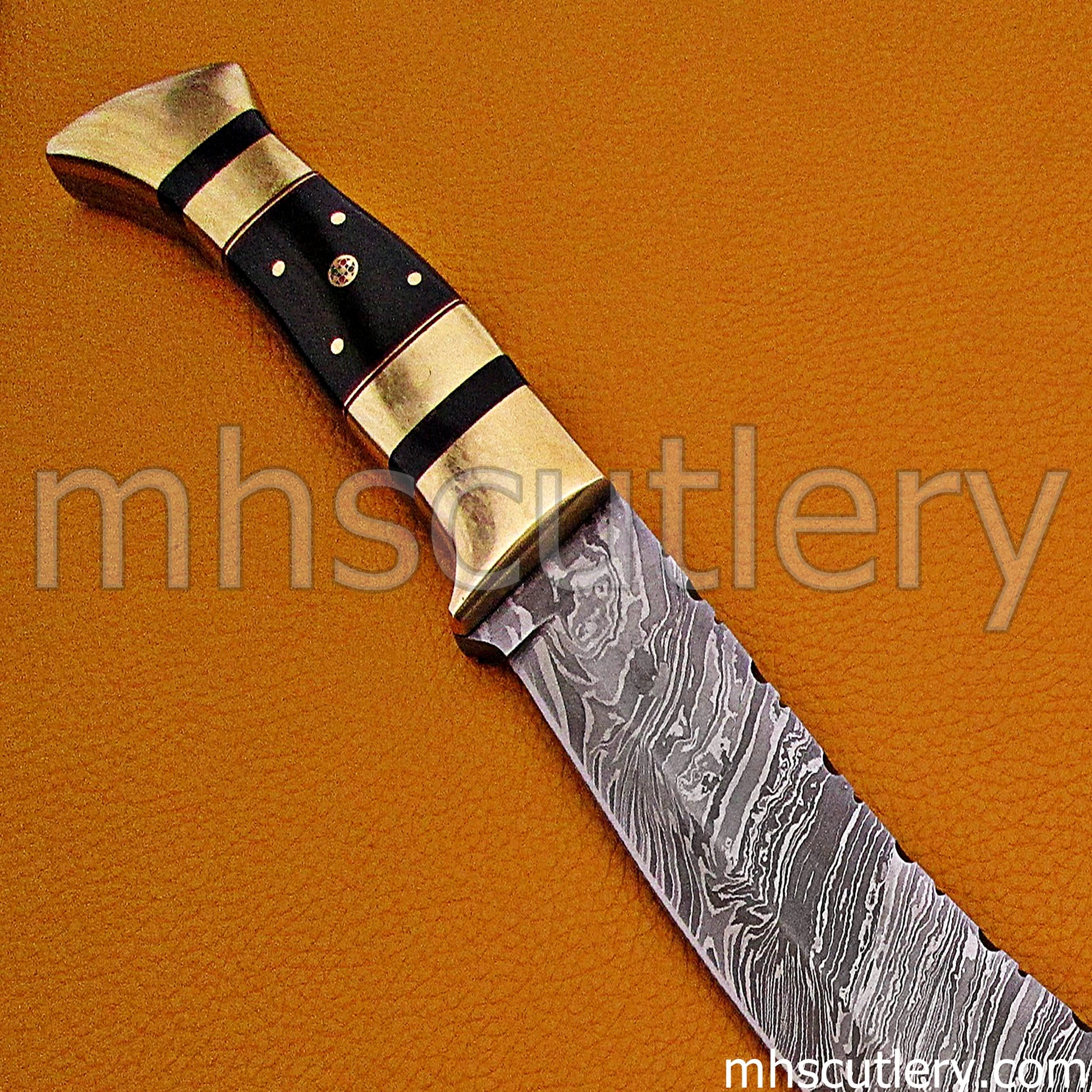 Damascus Steel Nepalese Army Machete Knife | mhscutlery