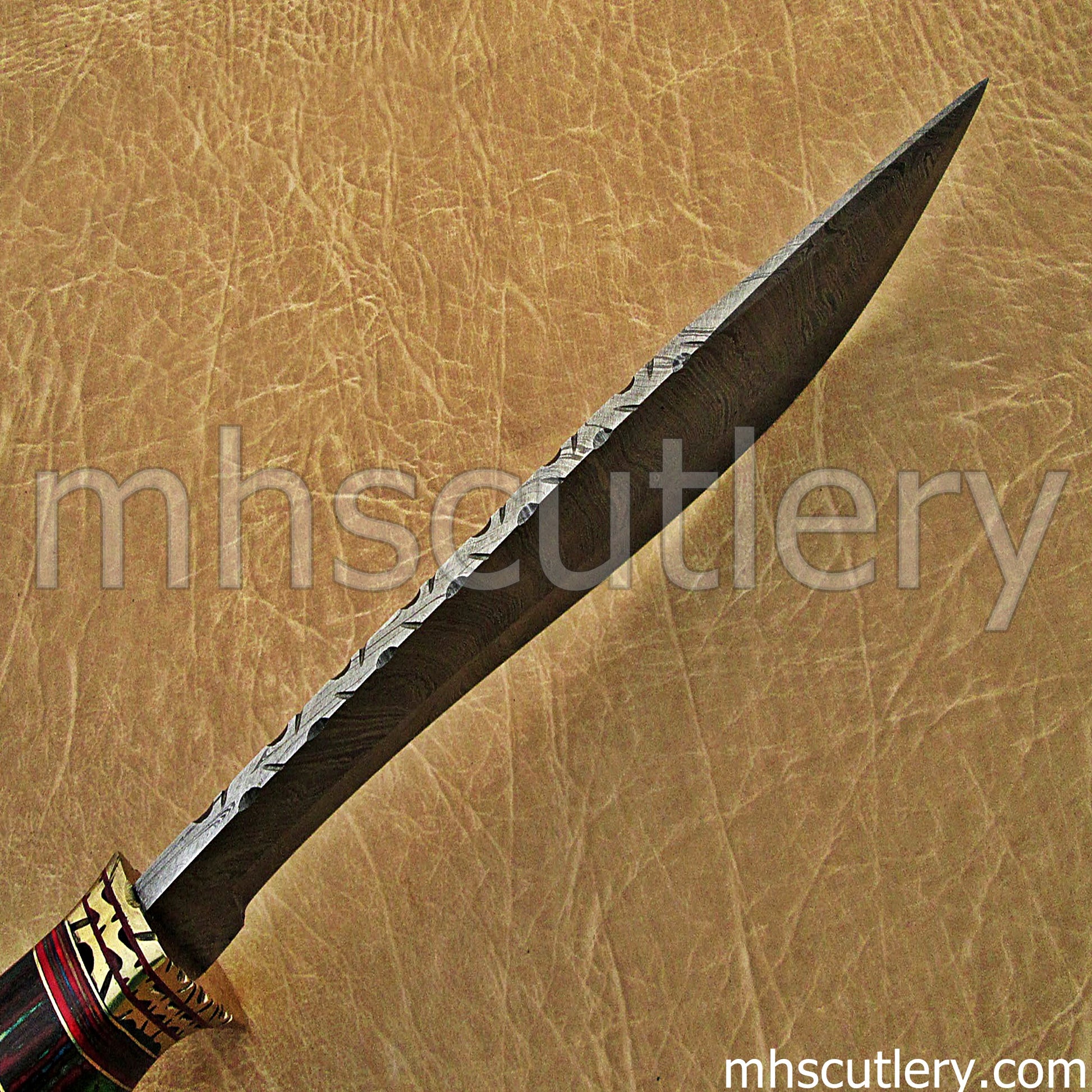 Damascus Steel Nepalese Kukri Hunter Knife | mhscutlery
