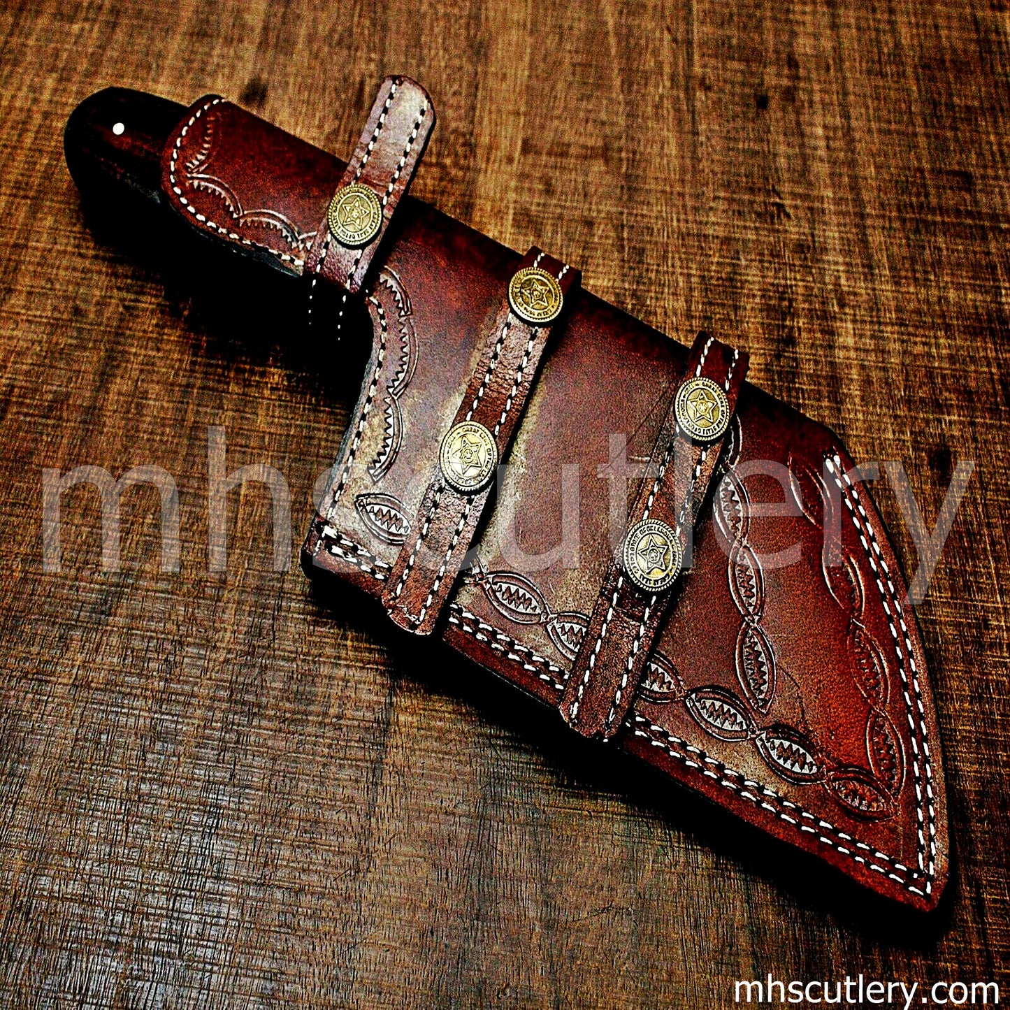 Handmade Damascus Steel Japanese Cleaver | mhscutlery