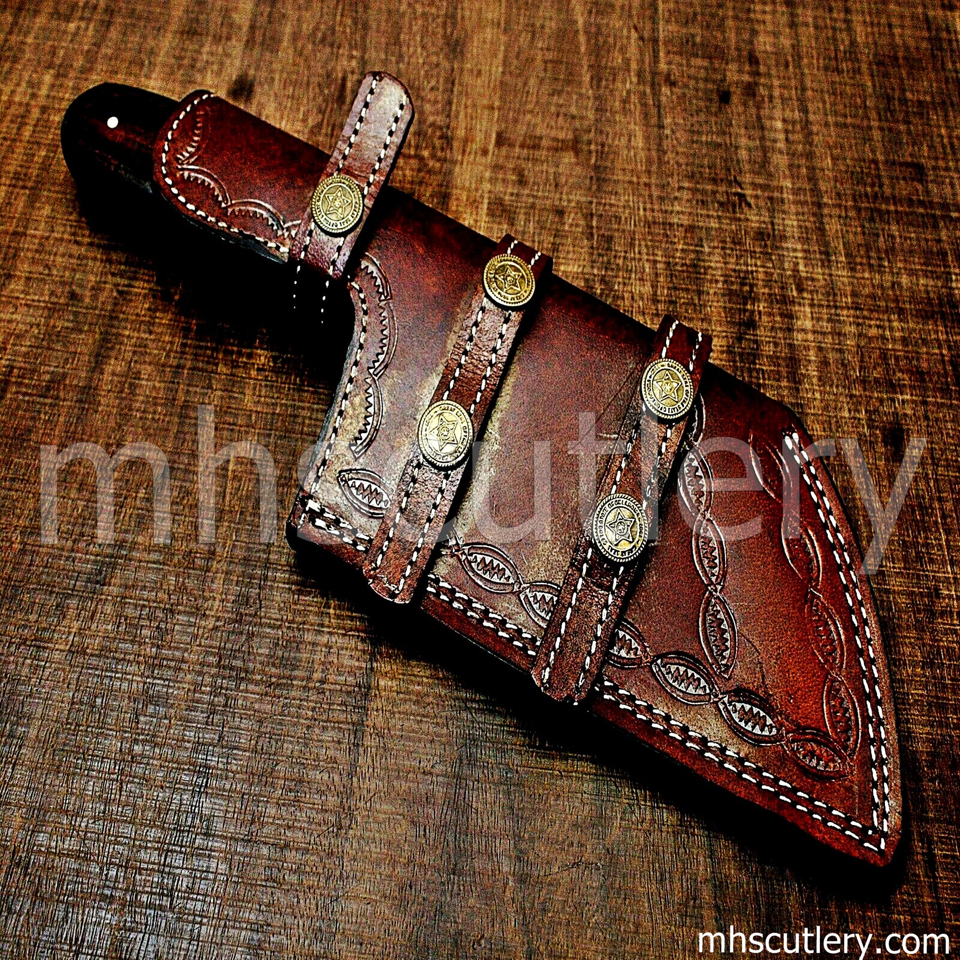 Handmade Damascus Steel Japanese Cleaver | mhscutlery