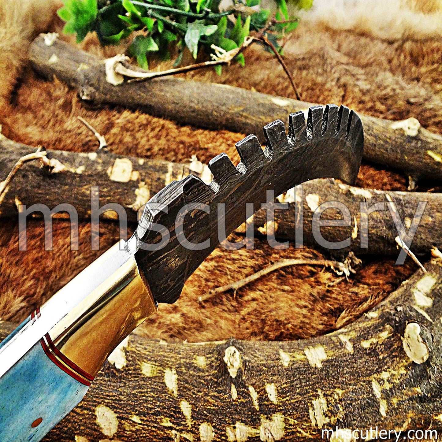 Custom Hand Forged Damascus Steel Karambit | mhscutlery