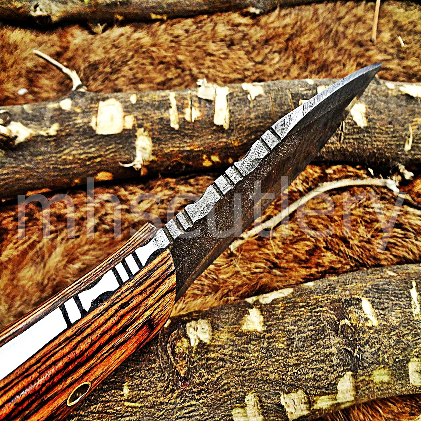 Handmade Damascus Steel Hunting Skinner Knife | mhscutlery