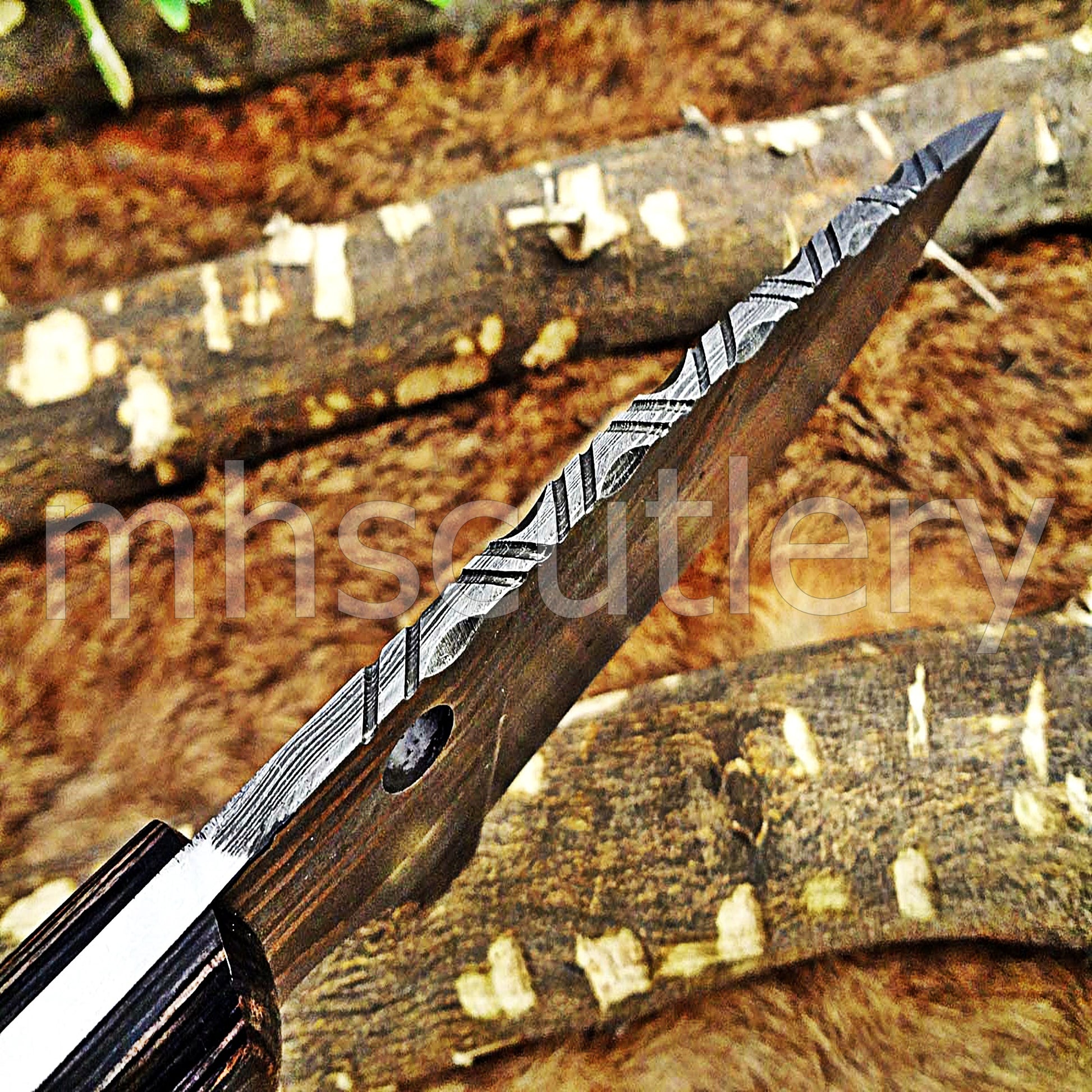 Handmade Damascus Steel Fancy Tactical Tanto | mhscutlery