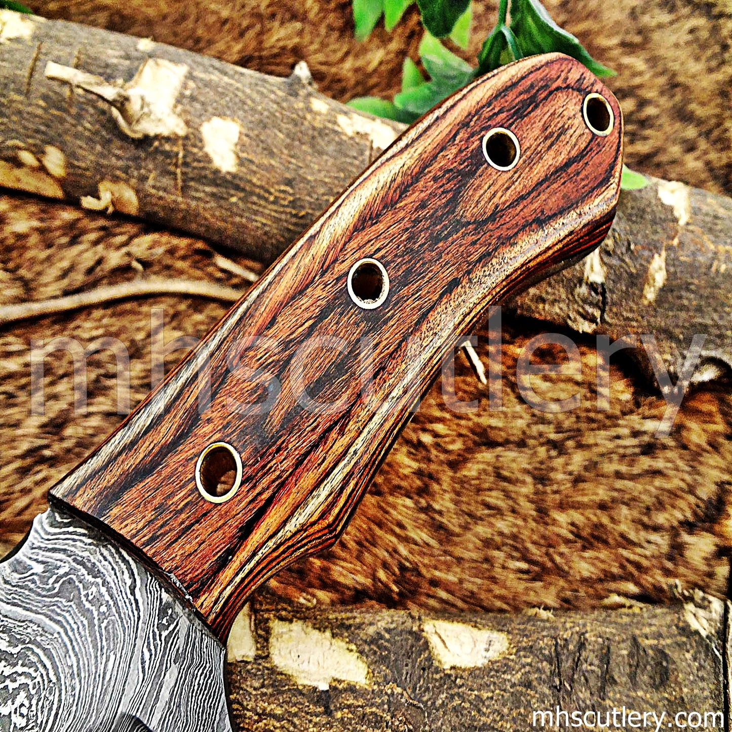Damascus Steel Tactical Hunter Skinner Knife | mhscutlery