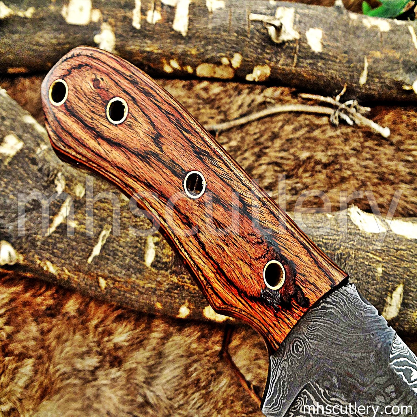 Damascus Steel Tactical Hunter Skinner Knife | mhscutlery
