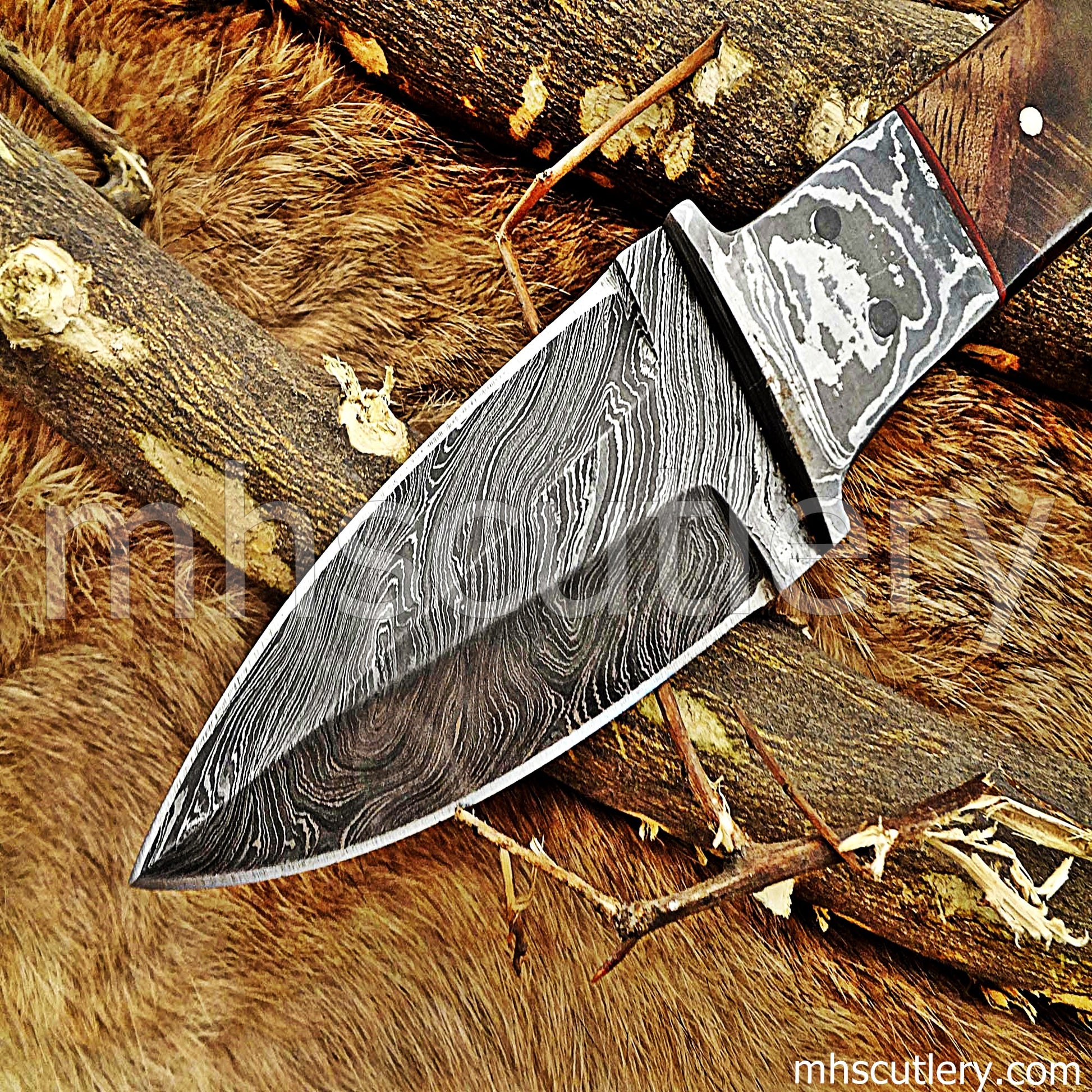 Damascus Steel Tactical Dagger Knife | mhscutlery