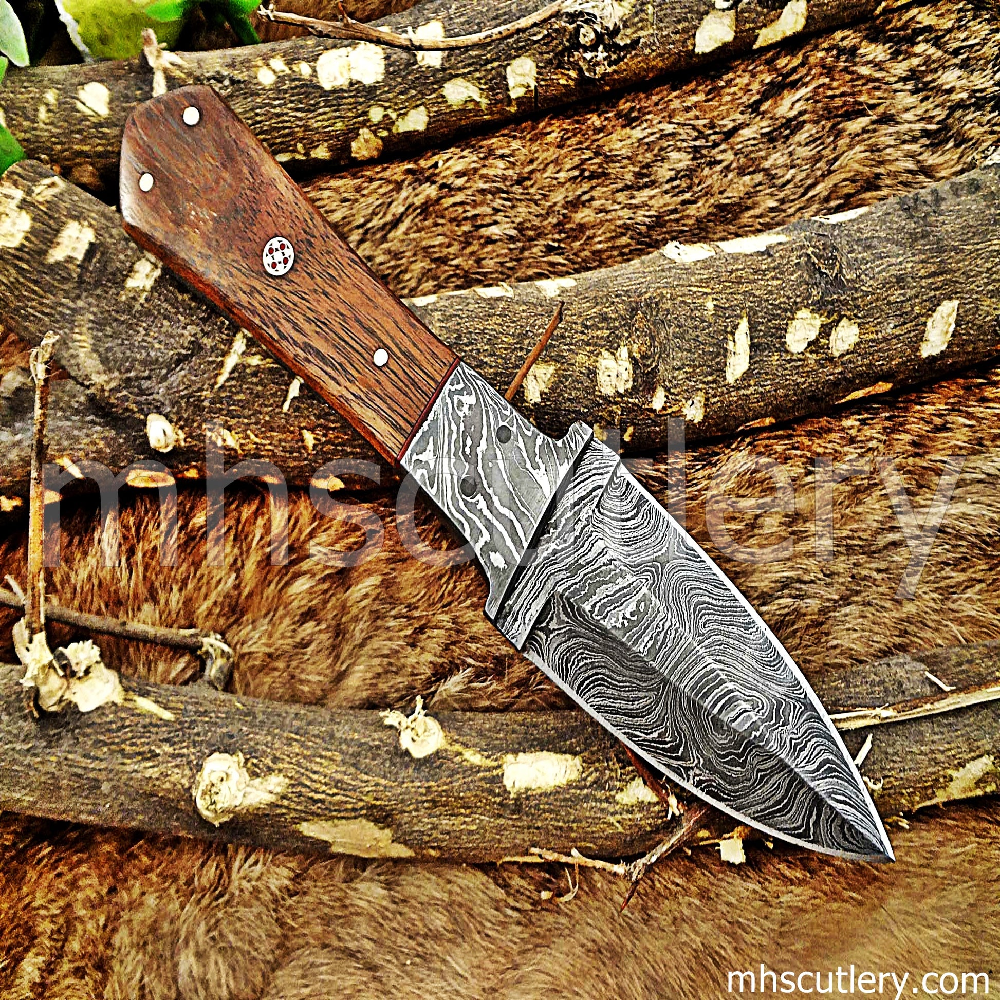 Damascus Steel Tactical Dagger Knife | mhscutlery