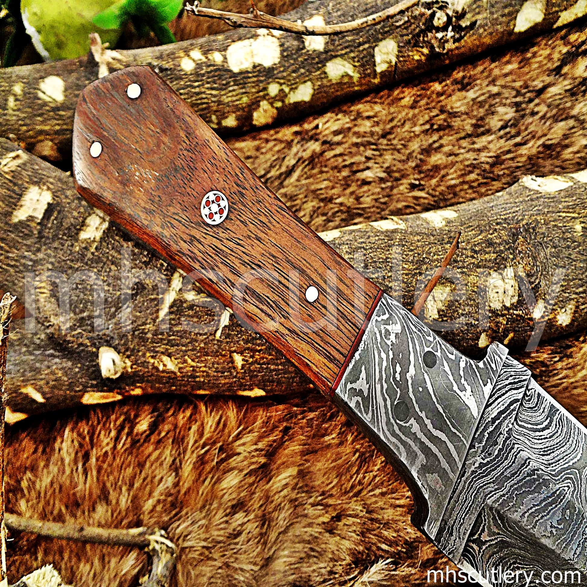 Damascus Steel Tactical Dagger Knife | mhscutlery