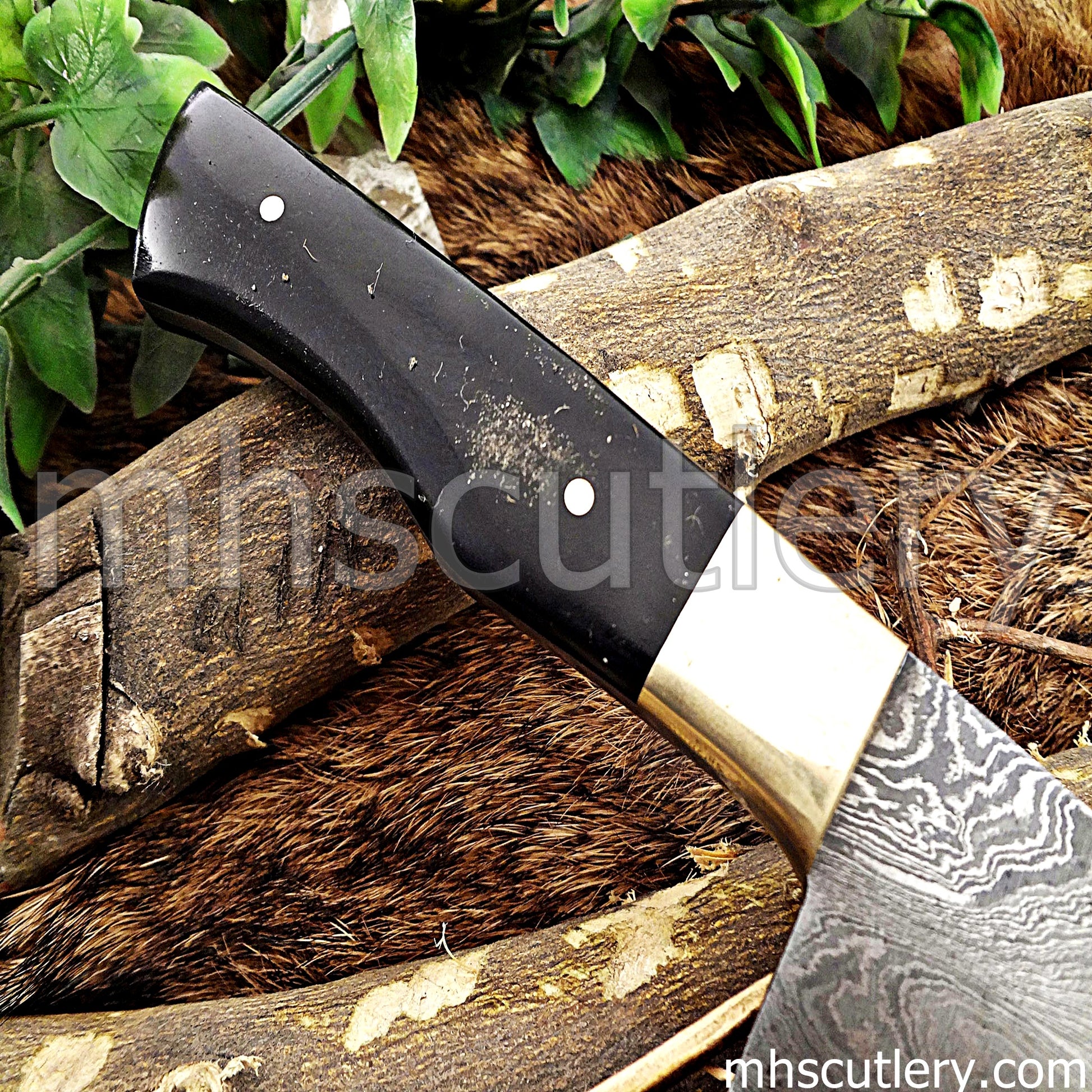 Hand Forged Damascus Steel Chef Knife | mhscutlery