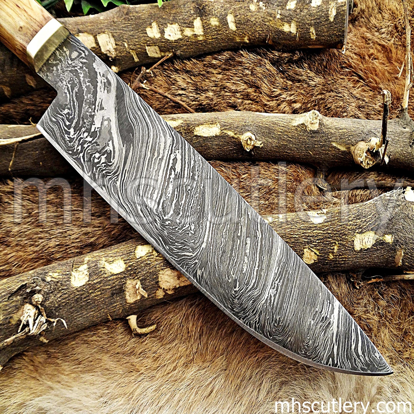 Hand Forged Damascus Steel Japanese Chef Knife | mhscutlery