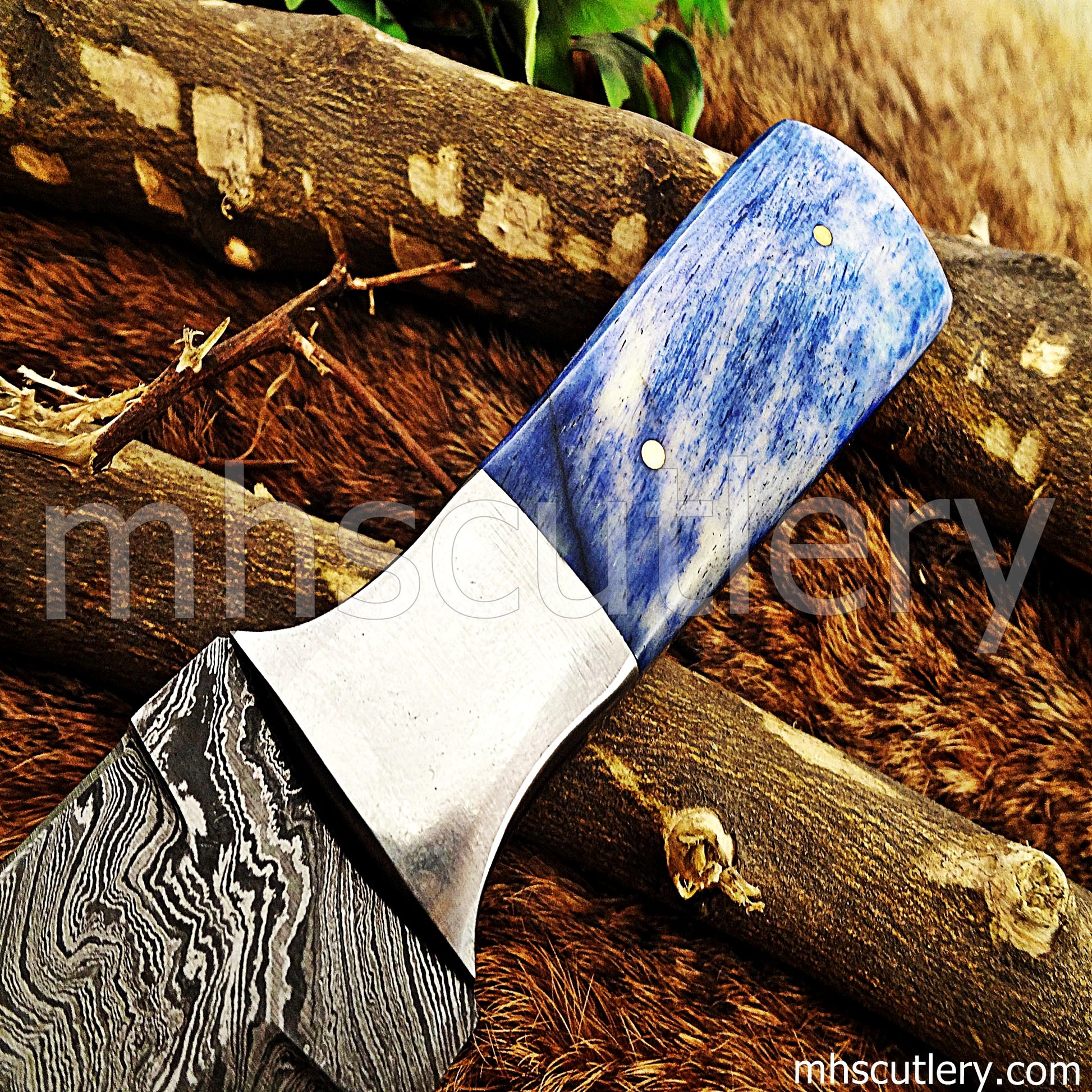 Damascus Steel Dagger Knife / Bone Handle | mhscutlery