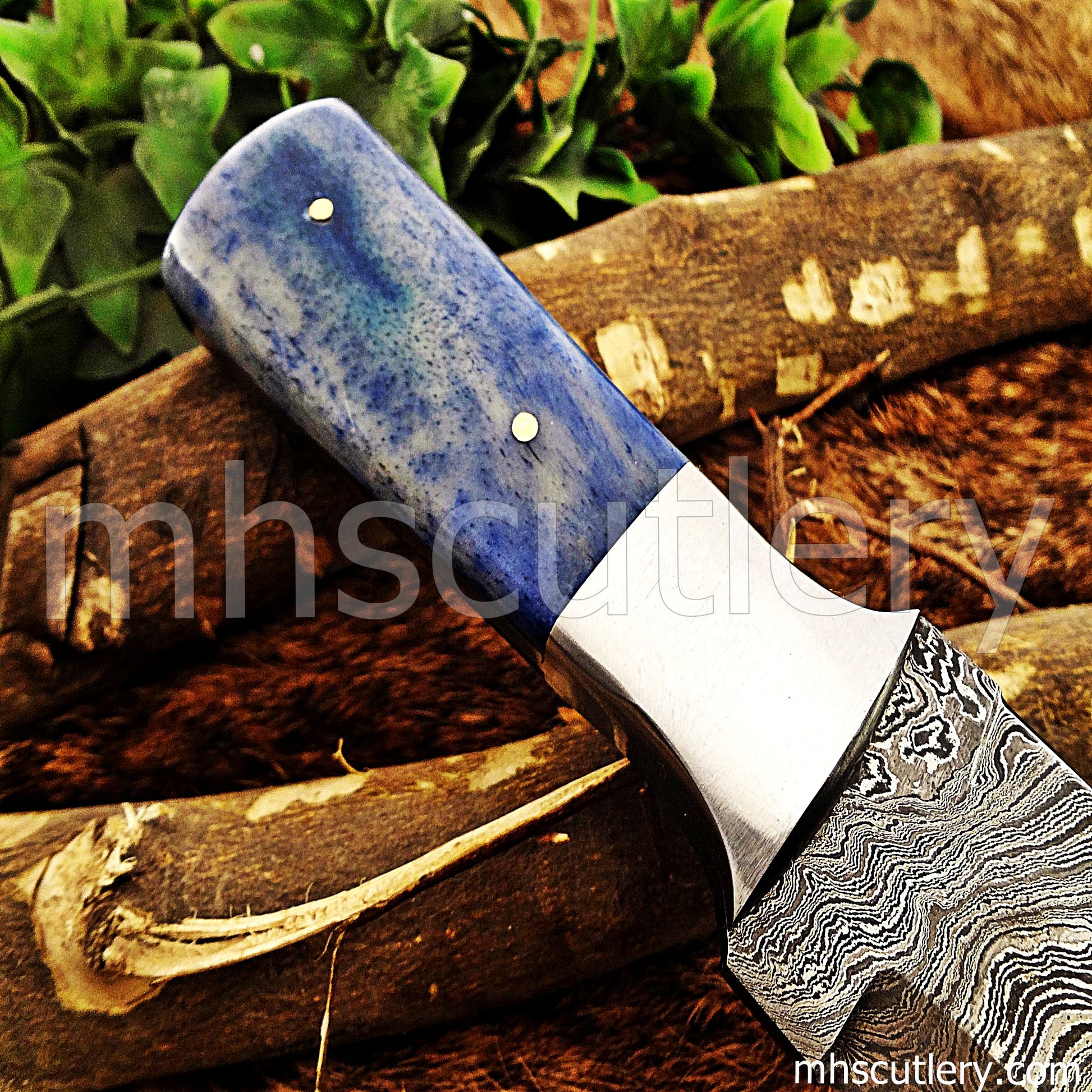 Damascus Steel Dagger Knife / Bone Handle | mhscutlery