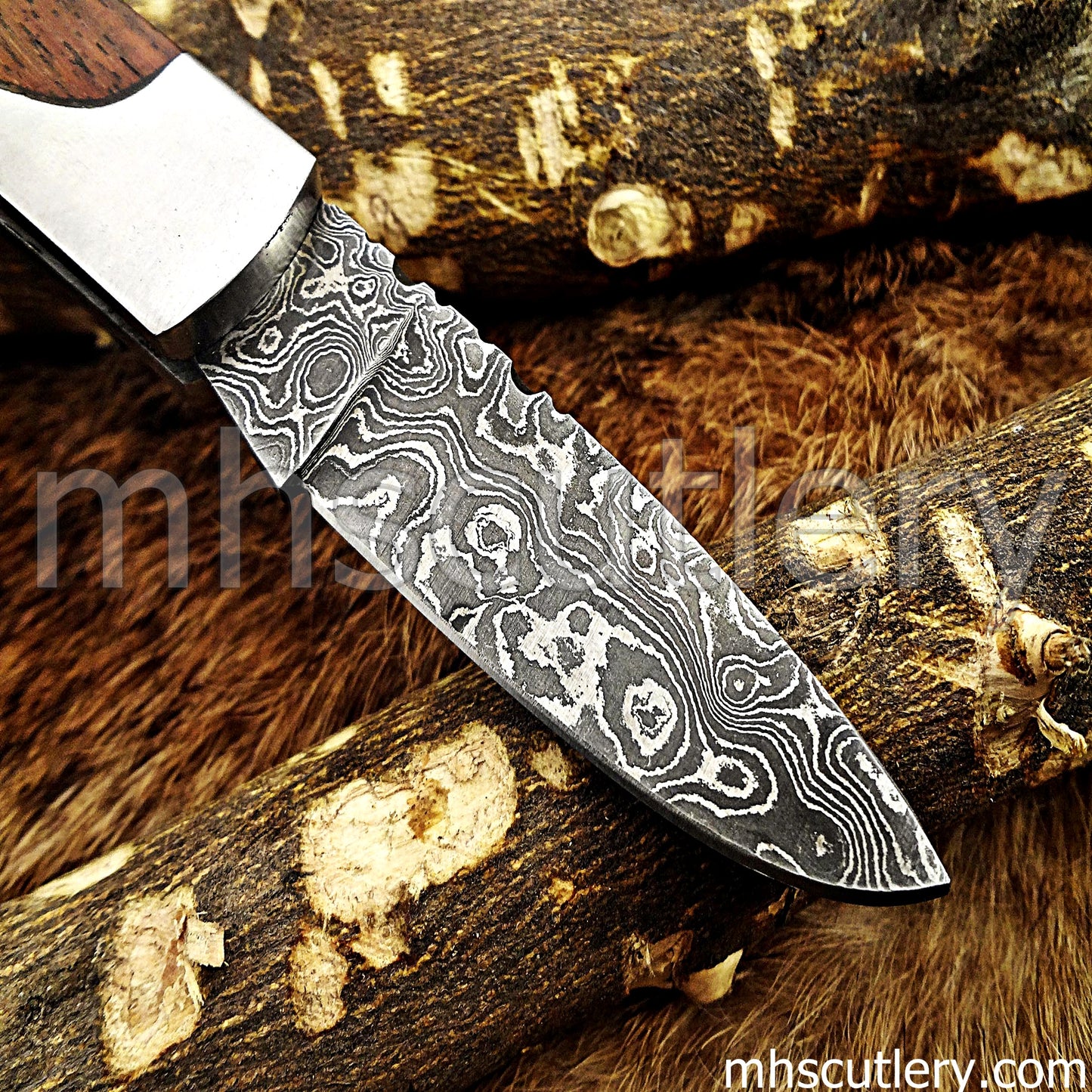 Handmade Damascus Steel Mini Folding Knife | mhscutlery