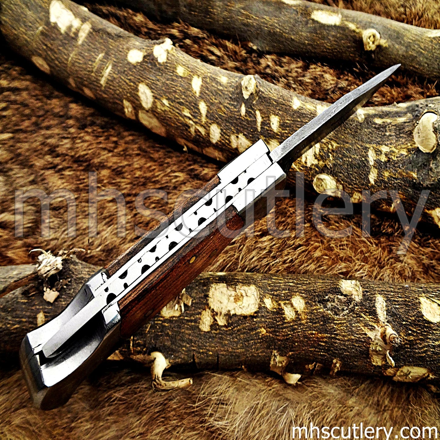Handmade Damascus Steel Classic Folding Knife | mhscutlery
