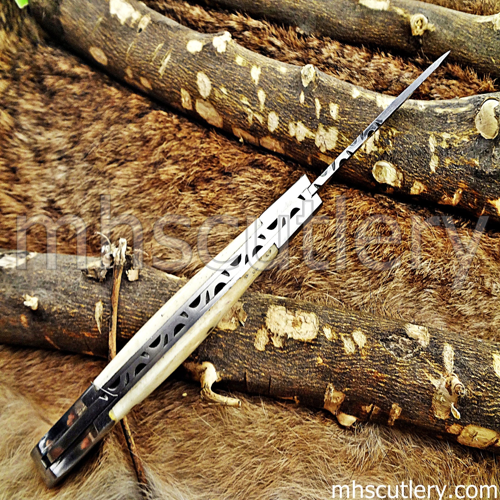 Handmade Damascus Steel Classic Folding Knife | mhscutlery